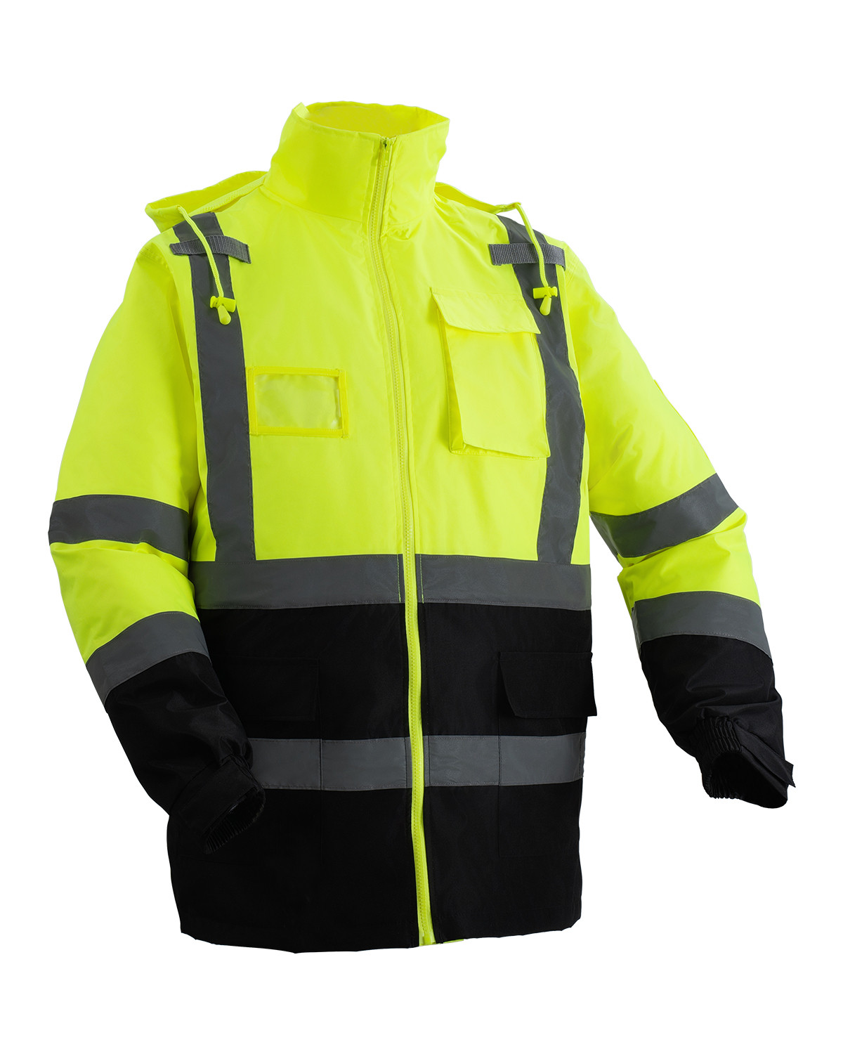 Uimoso High Visibility Reflective Safety Jacket Coat Waterproof  L