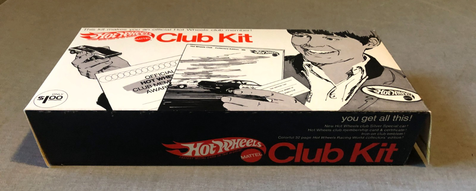 1970- MATTEL HOT WHEELS REDLINE CLUB KIT-NEW OLD STORE TOY STOCK-VINTAGE DIECAST