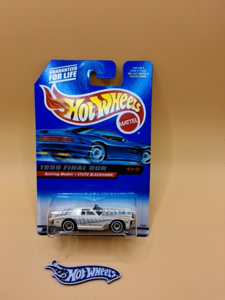 1999 Hot Wheels FINAL RUN w/BOX pearl white STUTZ BLACKHAWK #6 🔥X6