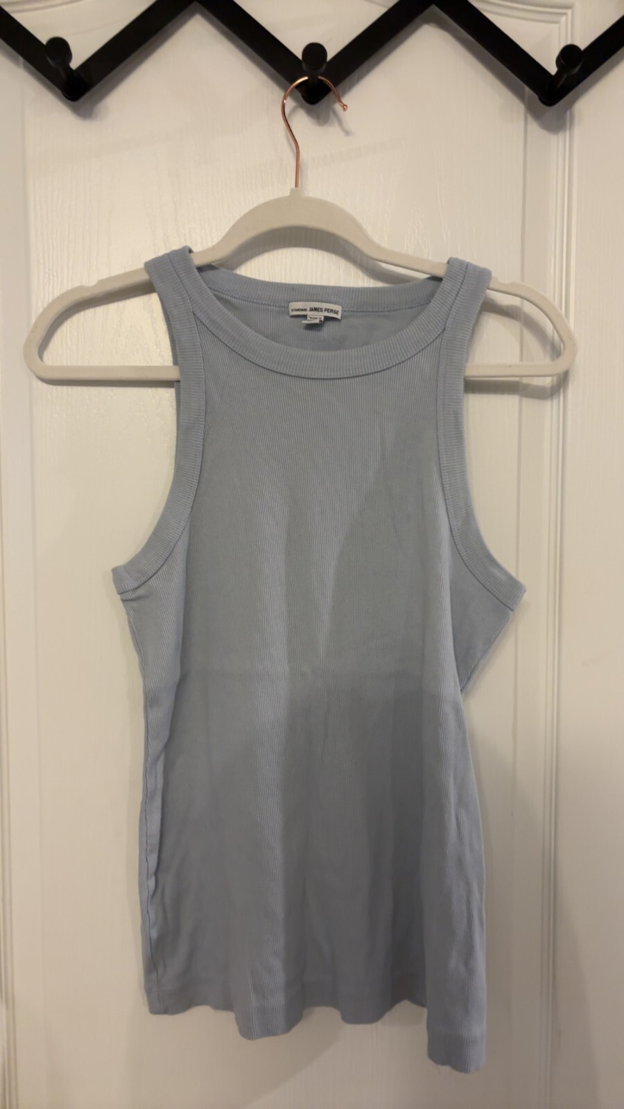 James Perse Light Blue Ribbed Tank Top Size 2