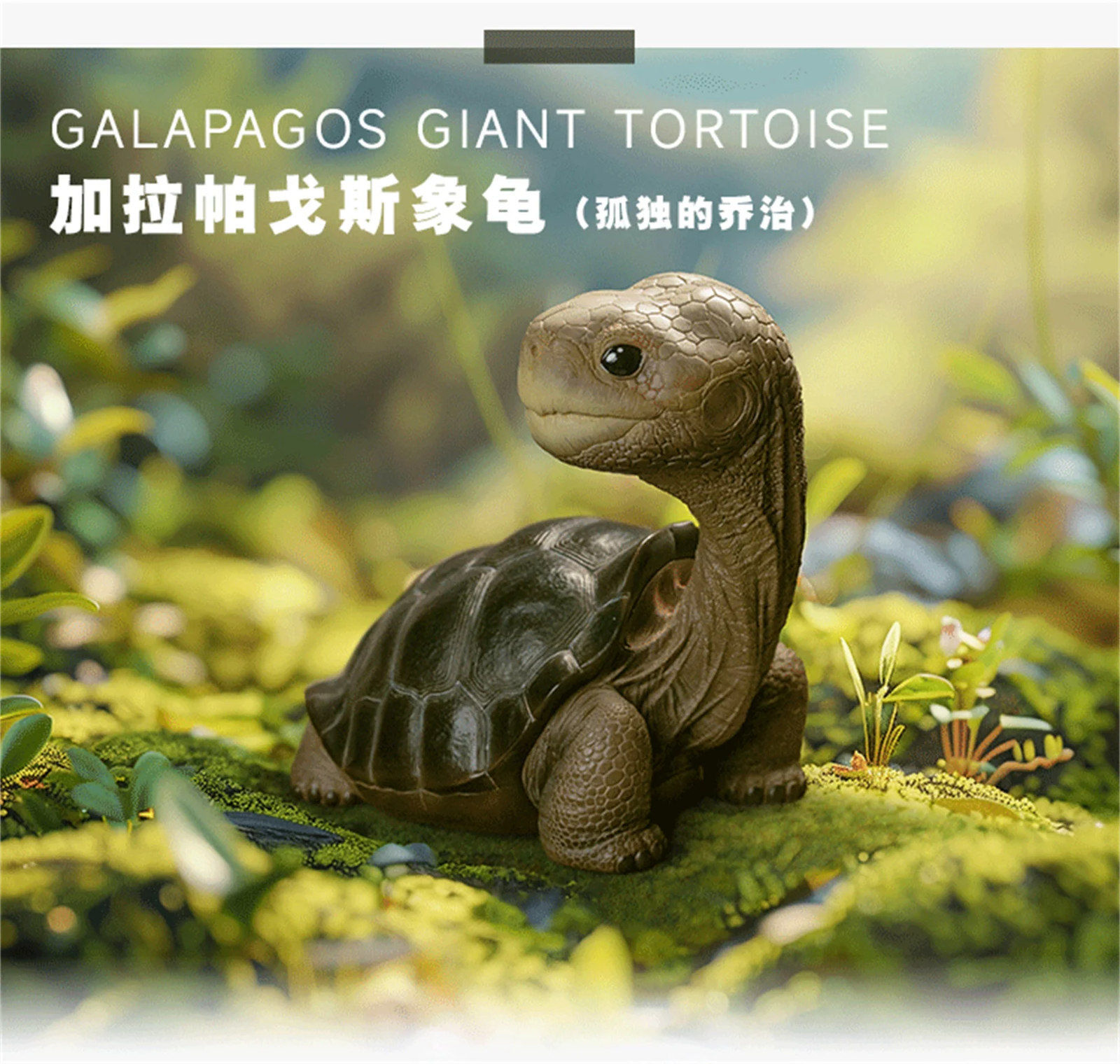 ANIMAL HEAVENLY BODY Galapagos Giant Tortoise Figure George Animal Model