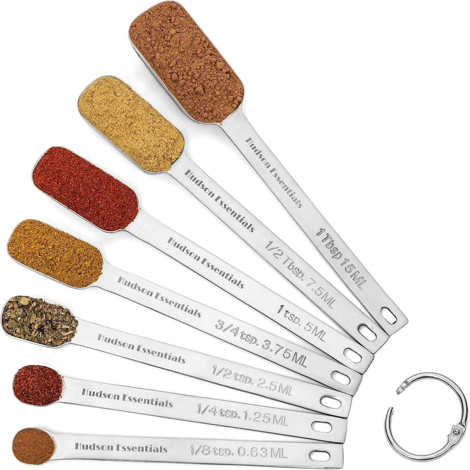 Hudson Essentials Stainless Steel Measuring Spoons Set for Dry or Liquid - Fi... Hudson Essentials Stainless Steel Measuring Spoons Set for Dry or Liquid - Fi...