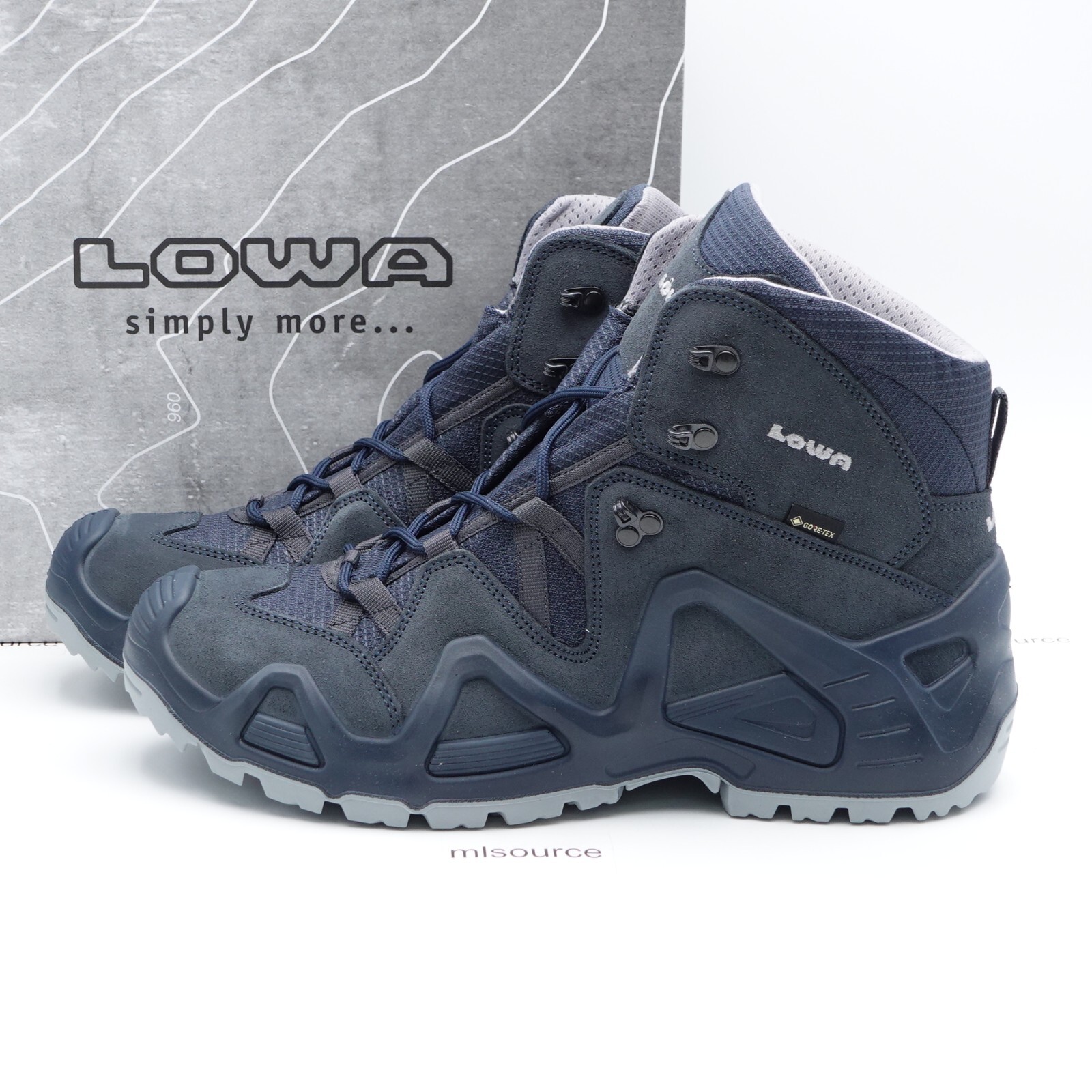Lowa Zephyr GTX Mid Gore-Tex Waterproof Boots Men\'s 510863-0917 Steel Blue