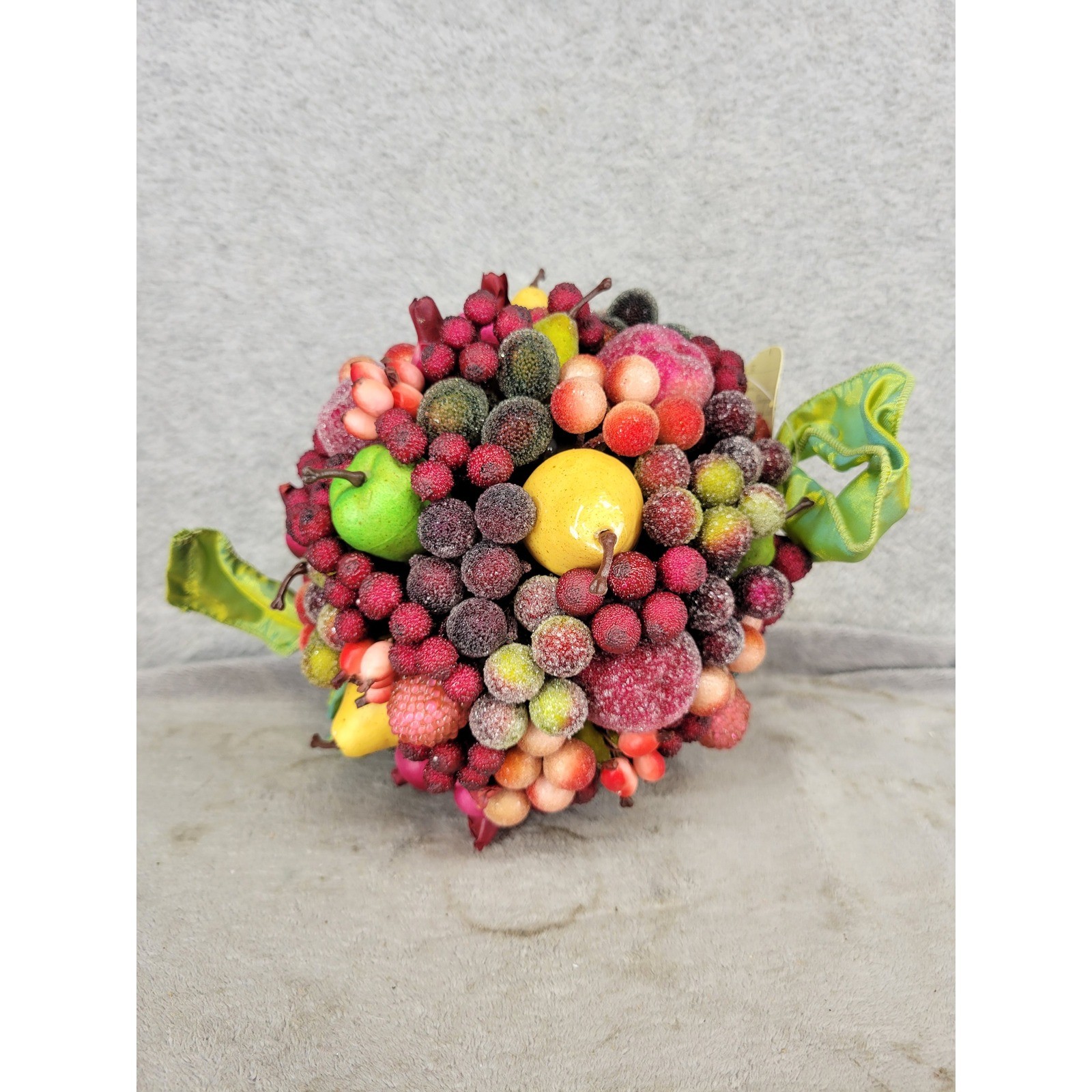 Vintage Waterford Holiday Heirlooms Georgian Kissing Ball Sugared Fruit 7.5\