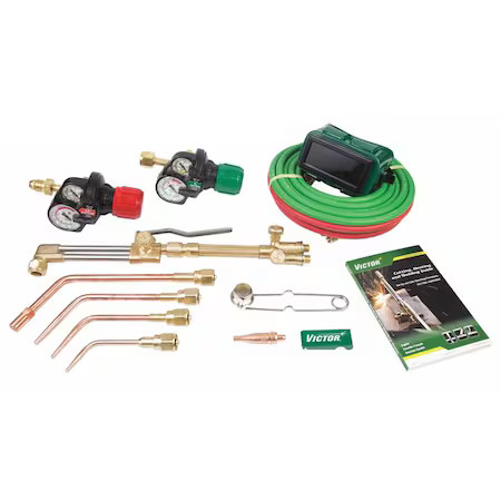Victor 0384-2101 Cutting Outfit, Journeyman Edge 2.0 Series, Acetylene, Welds Victor 0384-2101 Cutting Outfit, Journeyman Edge 2.0 Series, Acetylene, Welds