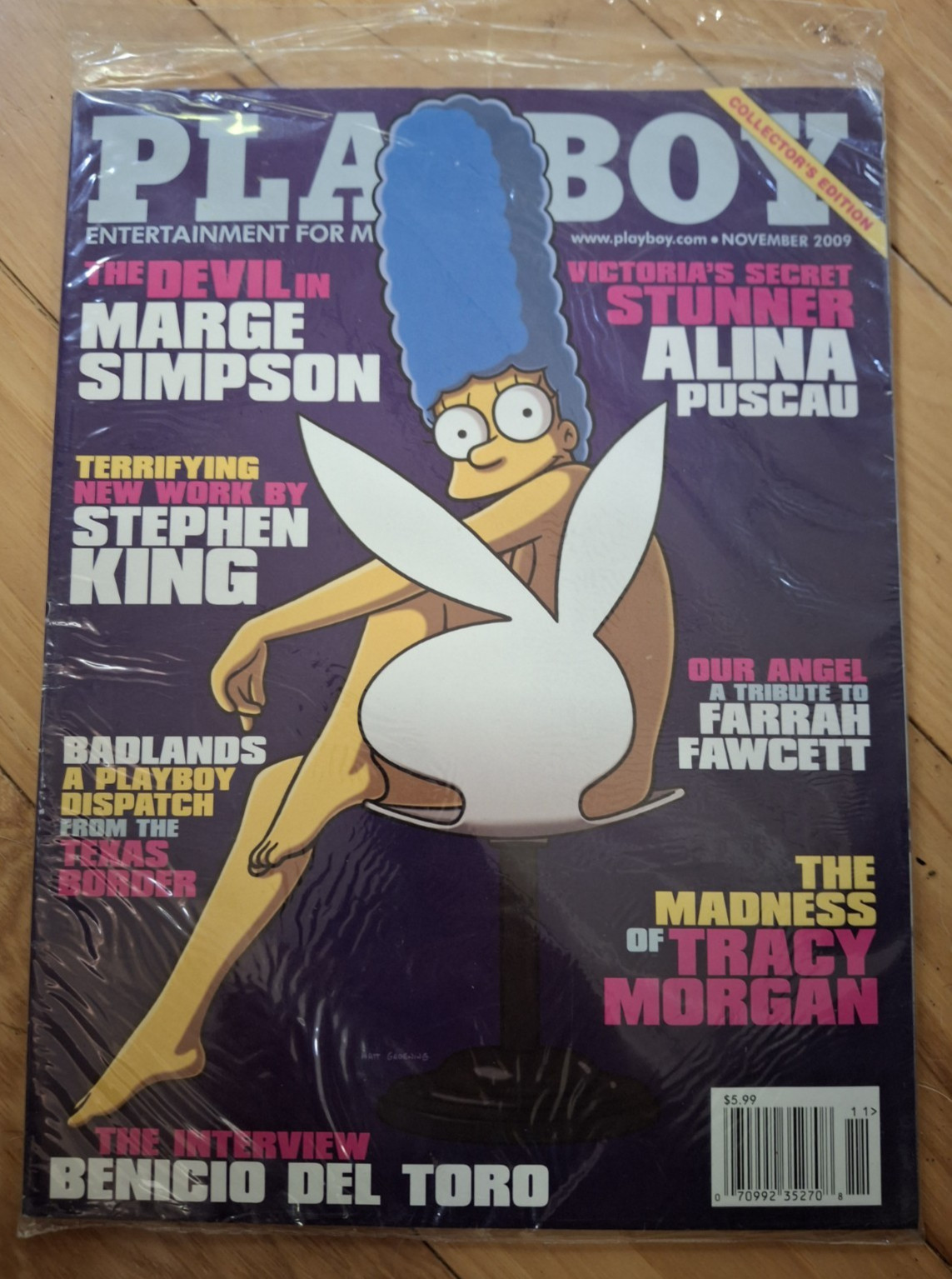 Playboy November 2009 Marge Simpson Cover NEW Factory Sealed Alina Puscau Playboy November 2009 Marge Simpson Cover NEW Factory Sealed Alina Puscau