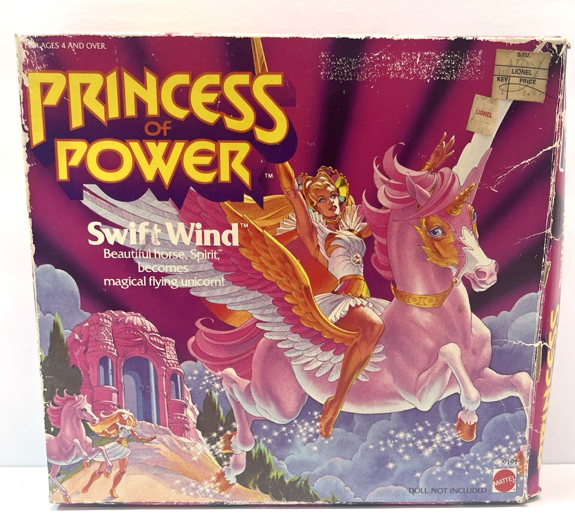 Vintage 1984 Mattel She-Ra Princess of Power SWIFT WIND HORSE FIGURE & BOX