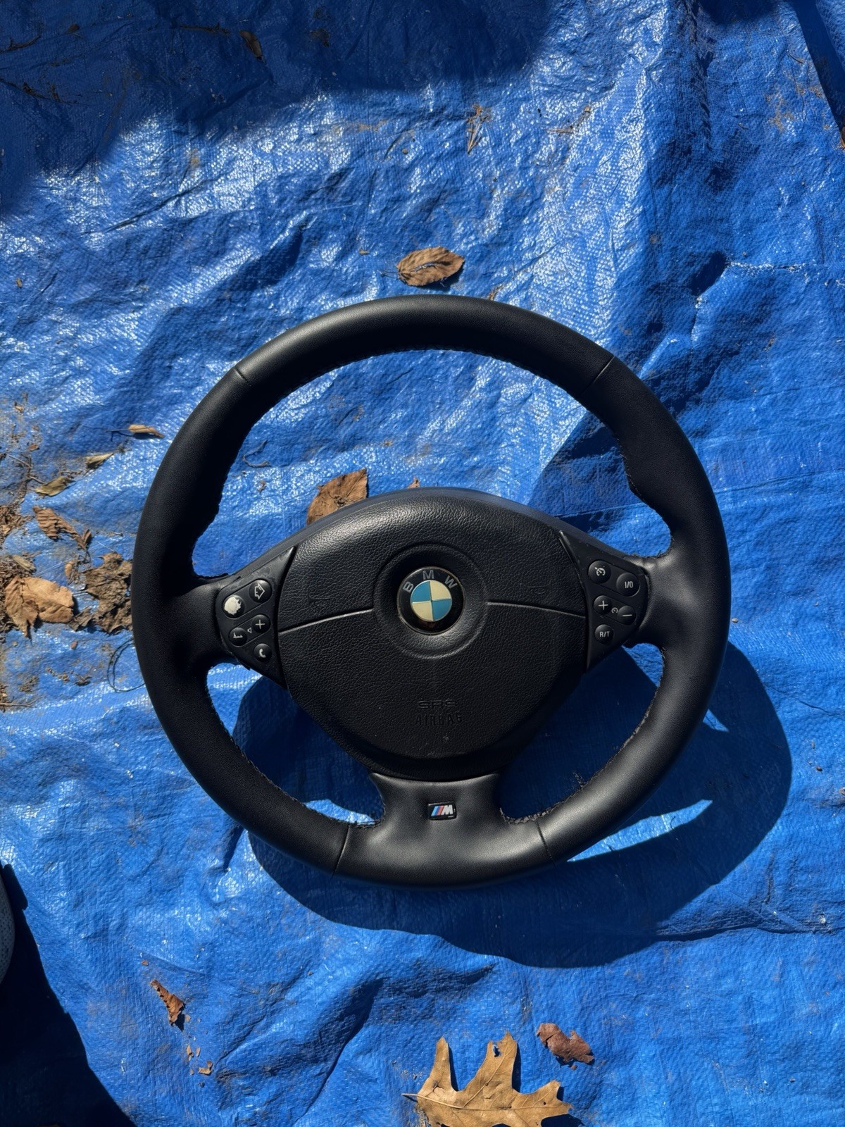 96-02 BMW Z3 E36 Convertible 3-Spoke Leather Steering Wheel & Slip Ring