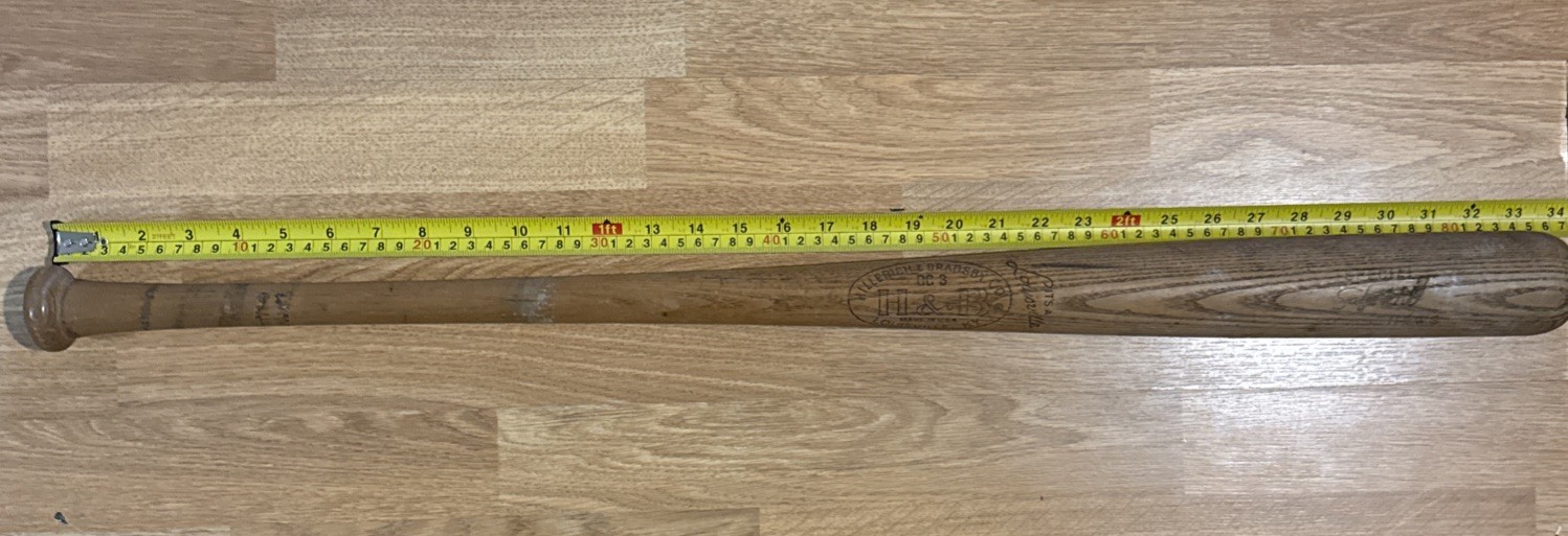 Vintage Collectible Wooden Bat Hillerich & Bradsby Official ed matthew’s 