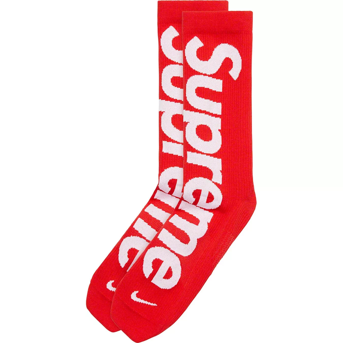 Brand New Original Supreme Mens Nike Lightweight Crew Socks - Red - Brand New Original Supreme Mens Nike Lightweight Crew Socks - Red -