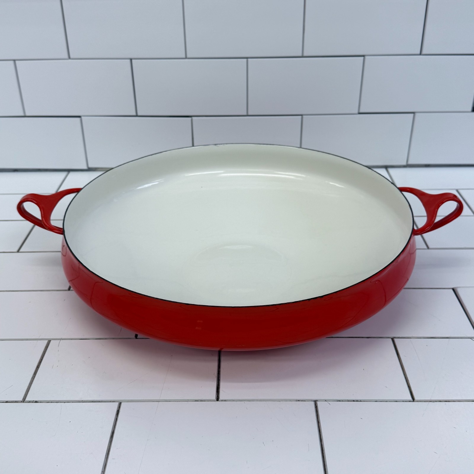 Dansk Kobenstyle Jens Quistgaard Red Paella Pan Denmark