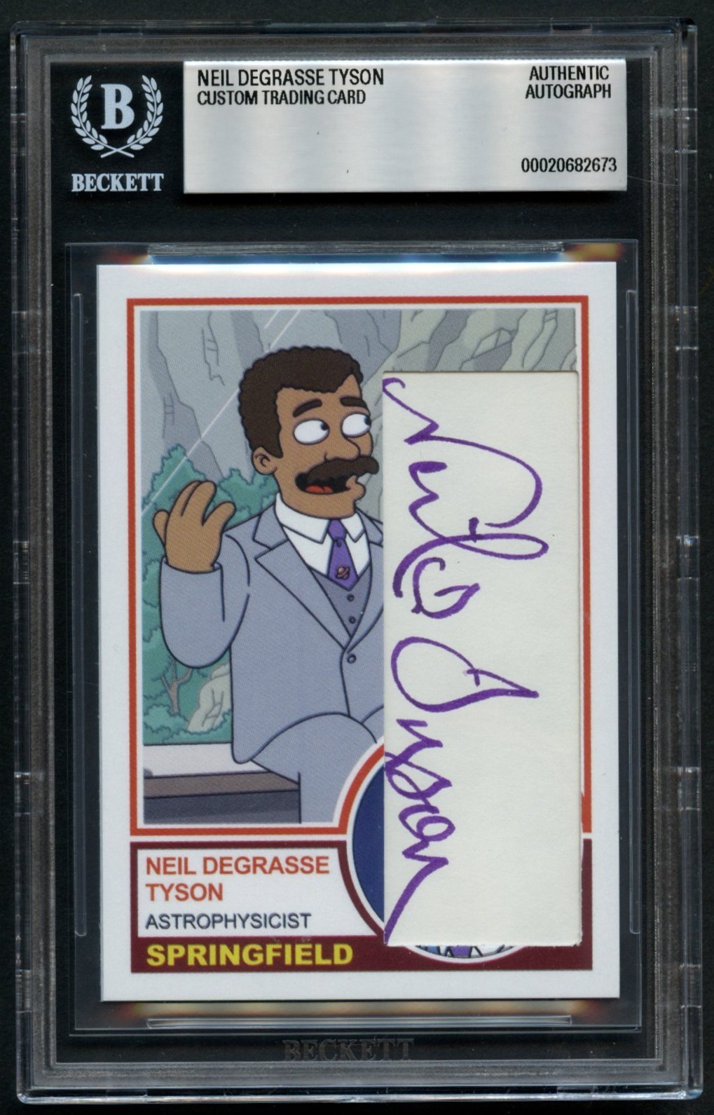Neil deGrasse Tyson signed autograph Custom Cut Astrophysicist Author Card BAS Neil deGrasse Tyson signed autograph Custom Cut Astrophysicist Author Card BAS
