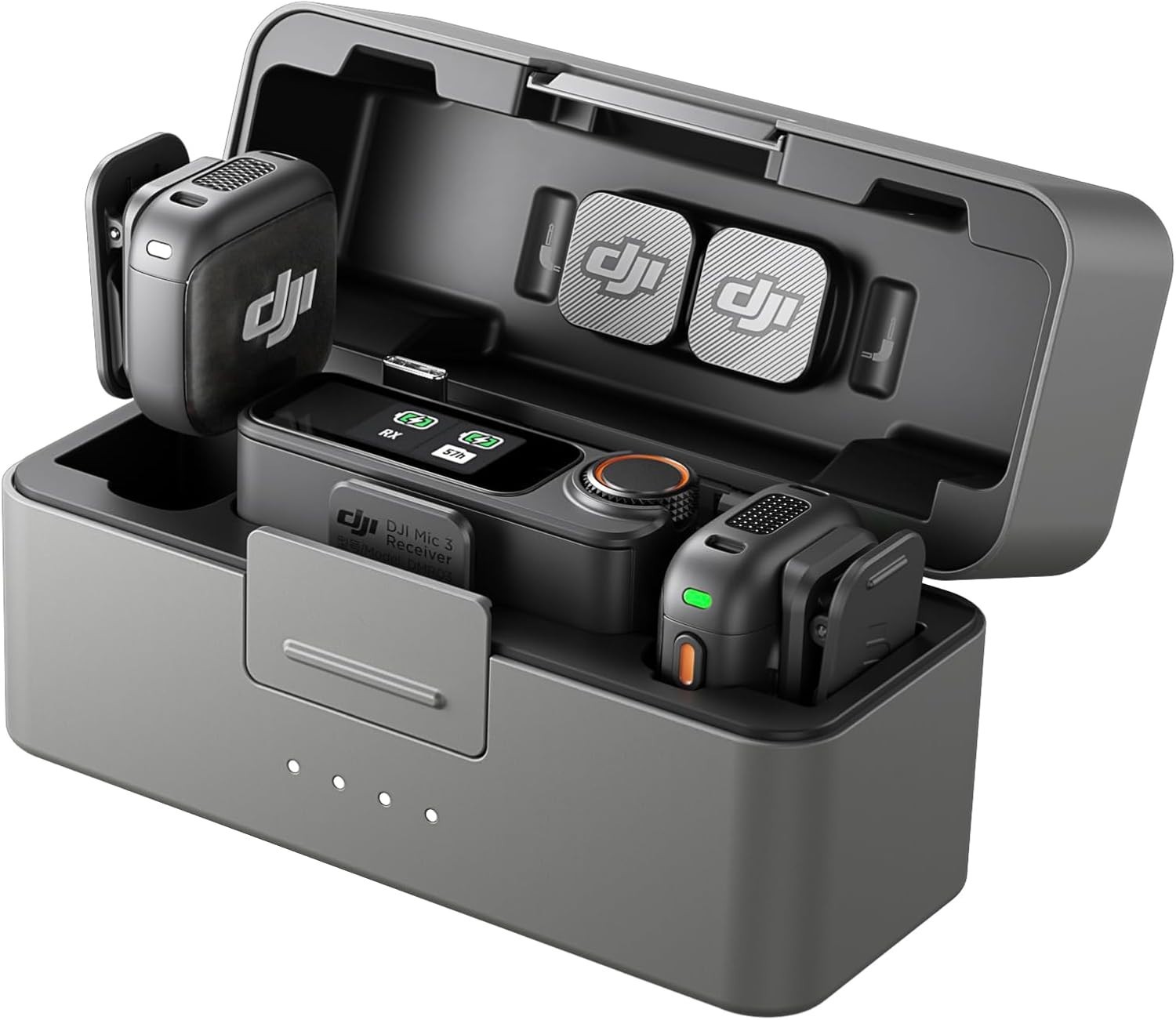 DJI Mic 3 (2 TX + 1 RX + Charging Case), Wireless Microphone NEW 