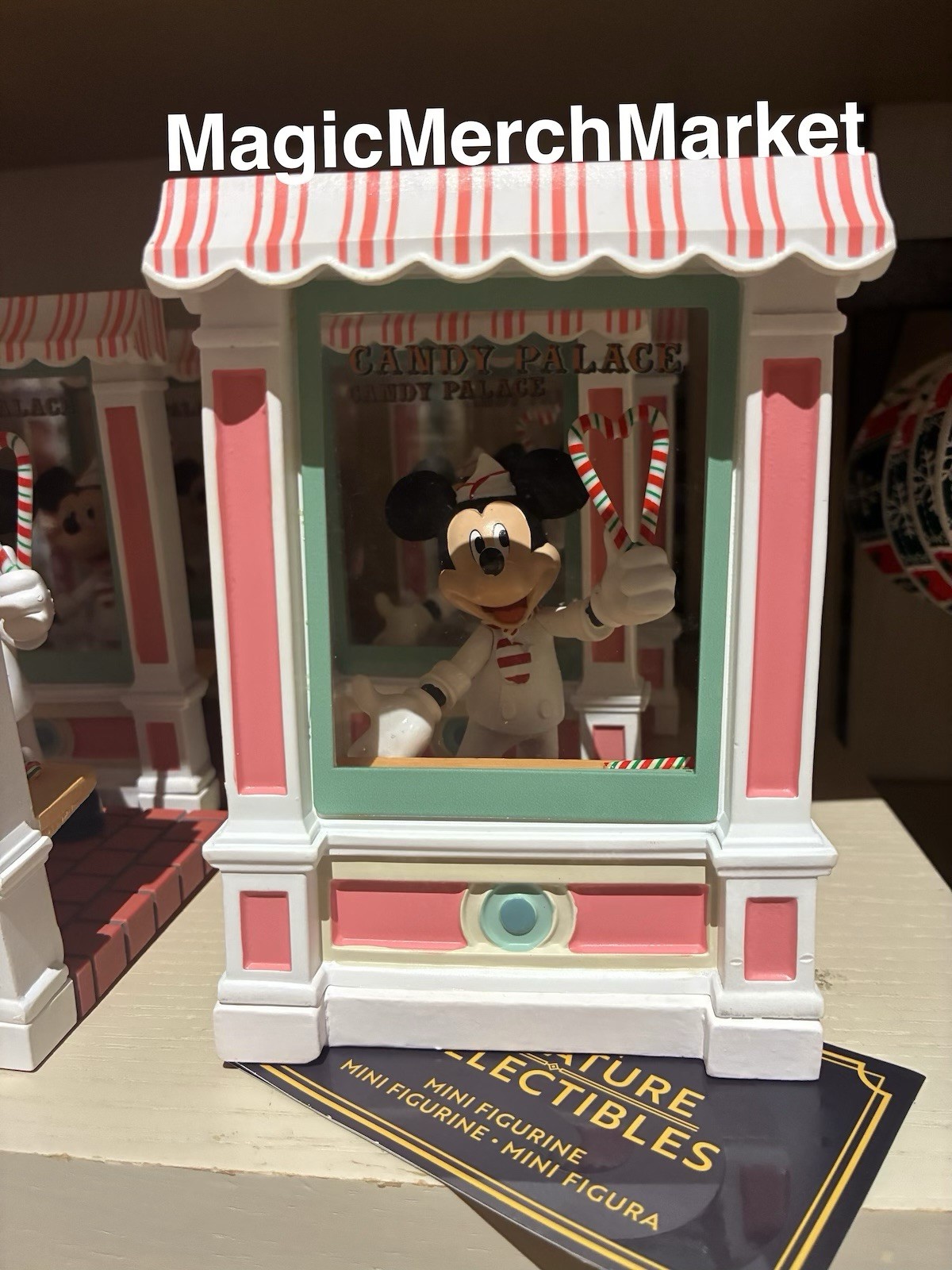 2026 Disney Parks Christmas Candy Palace Candy Cane Mickey Mouse 6” Figure New