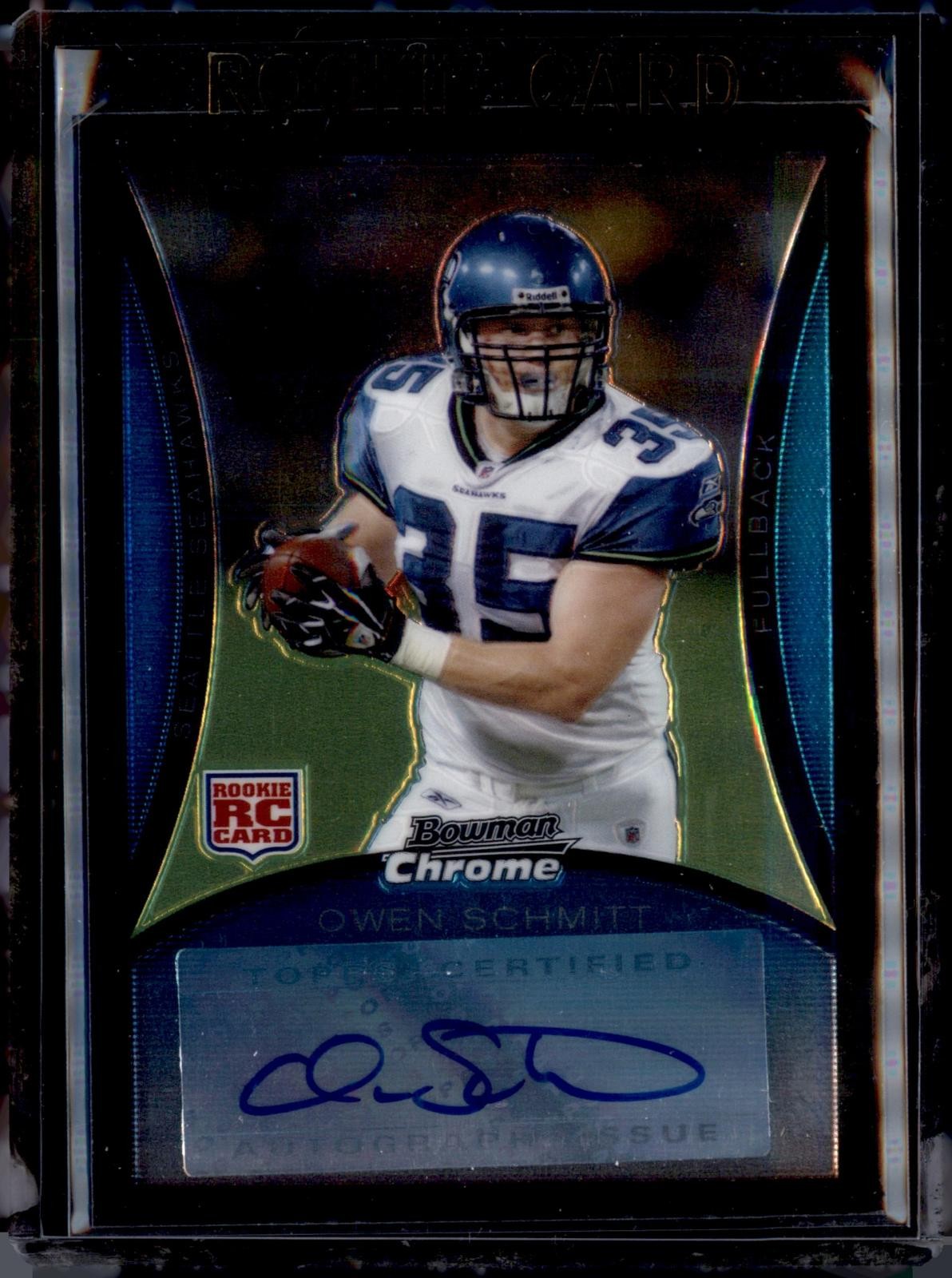 2008 Bowman Chrome #BC106 Owen Schmitt Rookie Autographs 2008 Bowman Chrome #BC106 Owen Schmitt Rookie Autographs