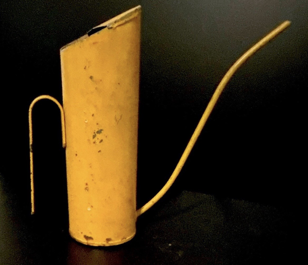 Vintage Gunnar Ander for Ystad-Metall Sweden Yellow Watering Can - MCM