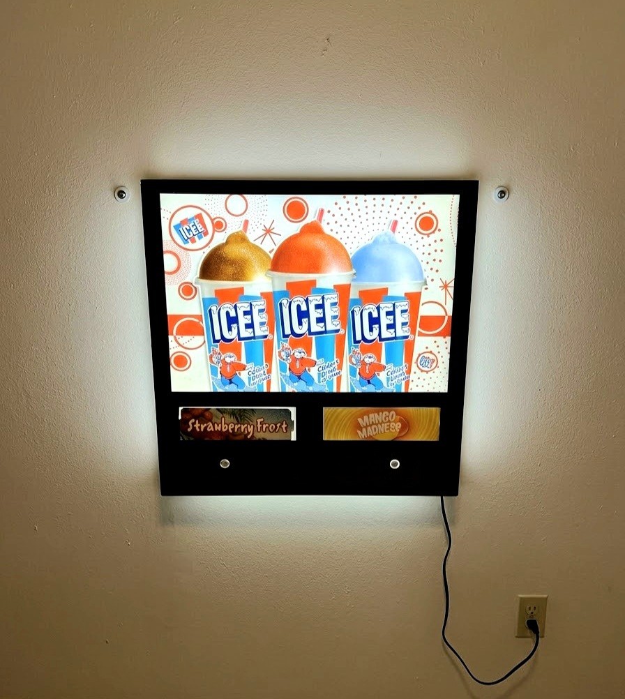 Vintage Rare ICEE Polar Bear Cups Lighted Merchandiser Display Slush 120V Vintage Rare ICEE Polar Bear Cups Lighted Merchandiser Display Slush 120V