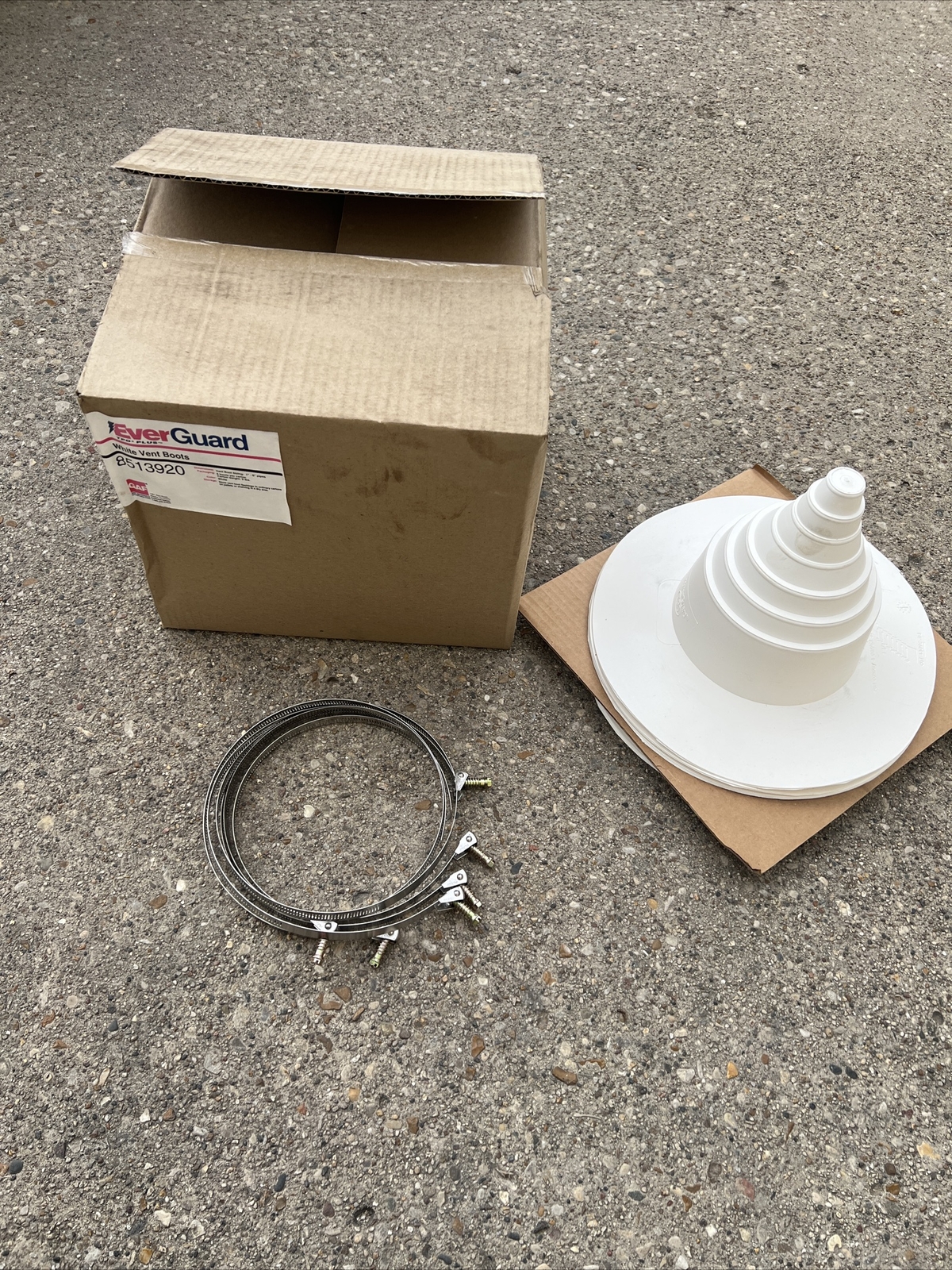 1/2 Dozen Everguard TPO Plus White Vent Boot 1” To 6” 8513920 Roofing Supplies 1/2 Dozen Everguard TPO Plus White Vent Boot 1” To 6” 8513920 Roofing Supplies