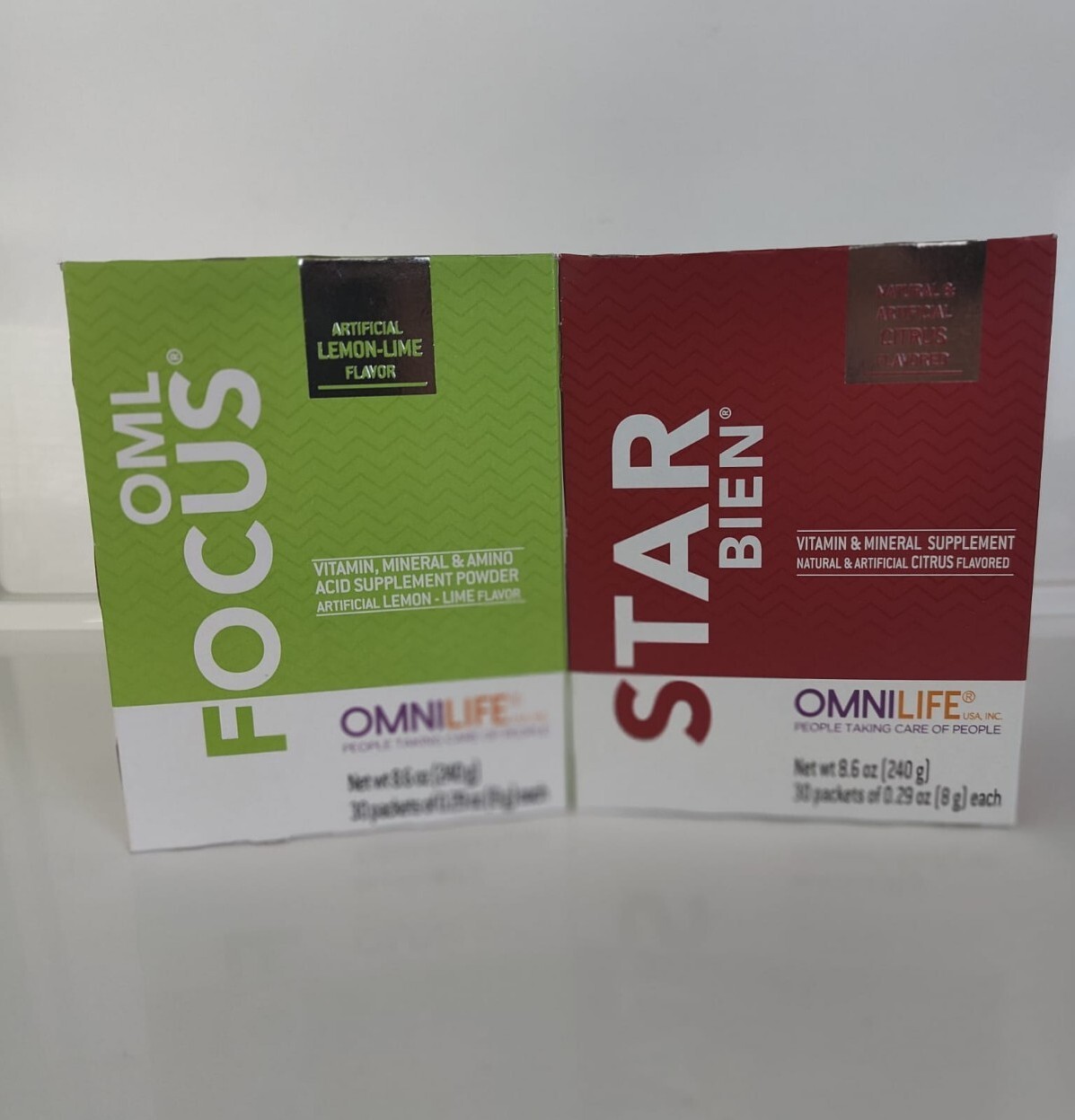 oml focus+starbien omnilife suplementos vitamina para la Memoria duo de 2 Pack