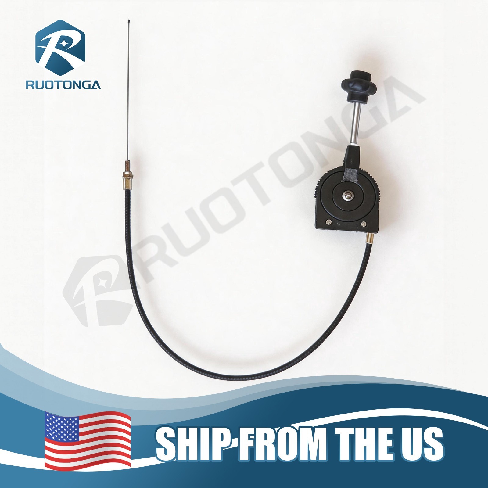 Excavator Throttle Control Cable 40 Inches Manual Throttle Wire