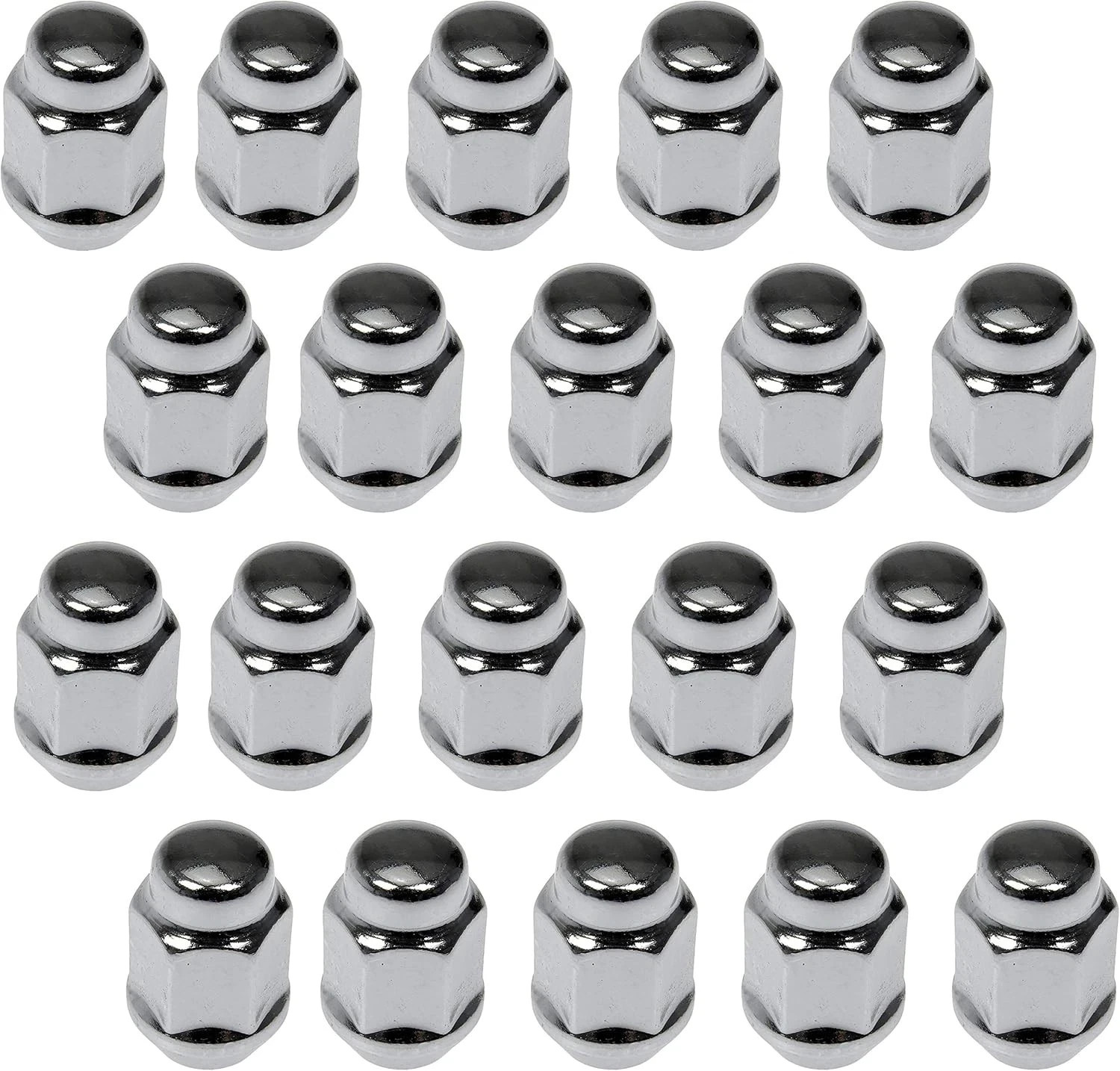Dorman 711-265 Wheel Nut Chrome Acorn Bulge Seat 1/2-20 Compatible with Select