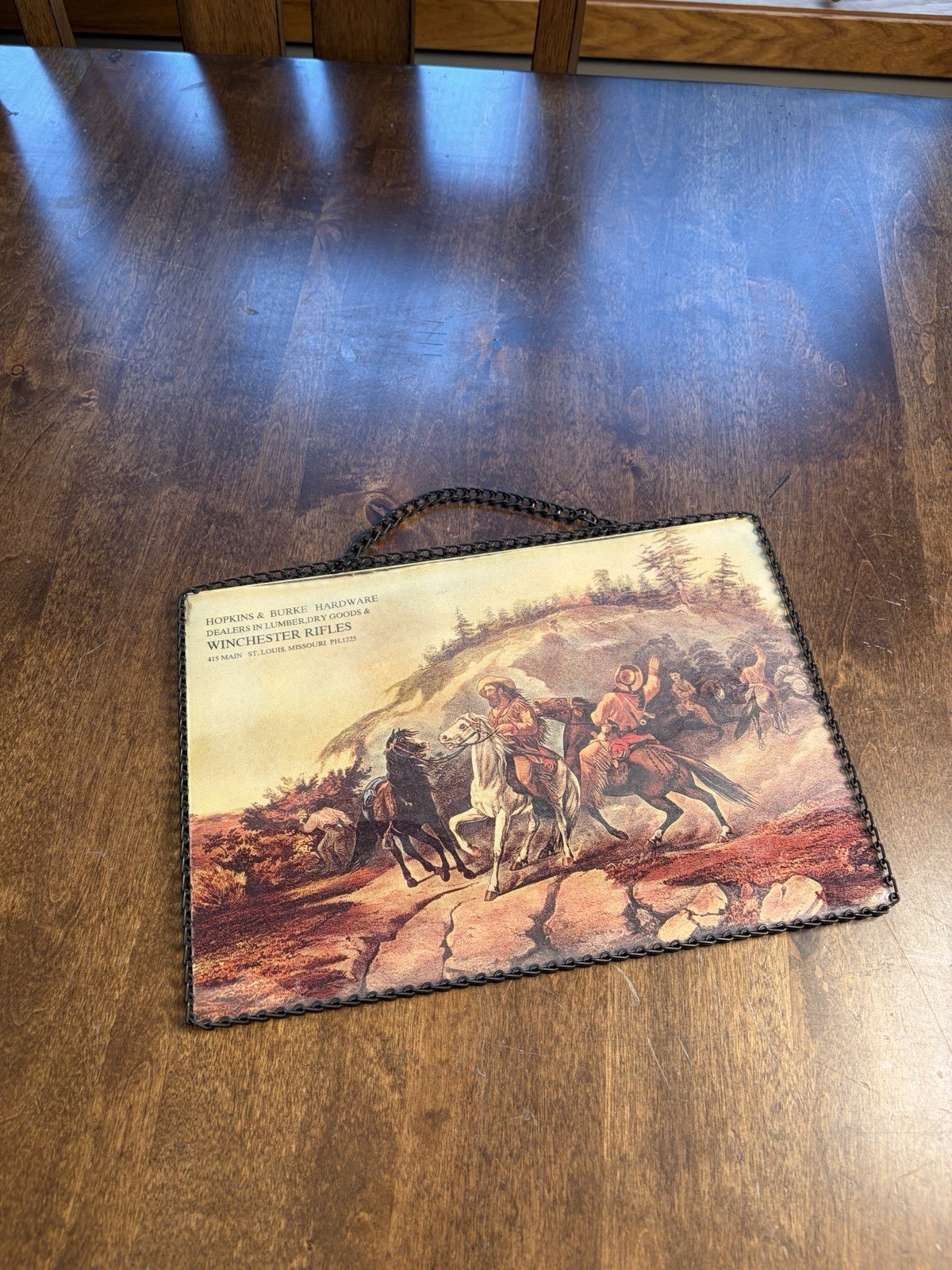 Winchester Rifles Dealer Advertising Sign- Missouri- Glass- Early Phone Number