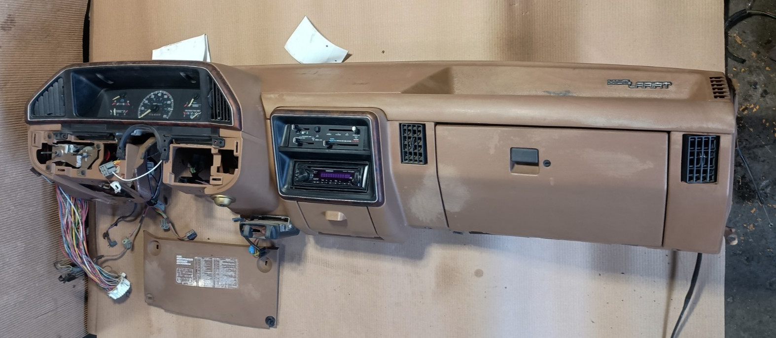 1987-1991 FORD F150 F-150 DASHBOARD COMPLETE OEM ASSEMBLY BROWN 1987-1991 FORD F150 F-150 DASHBOARD COMPLETE OEM ASSEMBLY BROWN
