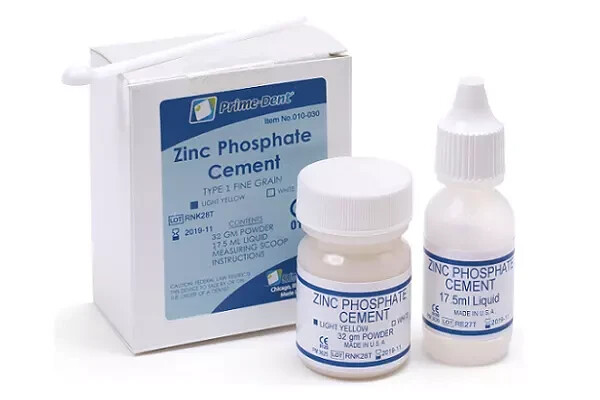 Prime Dental Zinc Phosphate Cement Kit Yellow 32g Powder - 17.5g Liquid 010-030 Prime Dental Zinc Phosphate Cement Kit Yellow 32g Powder - 17.5g Liquid 010-030