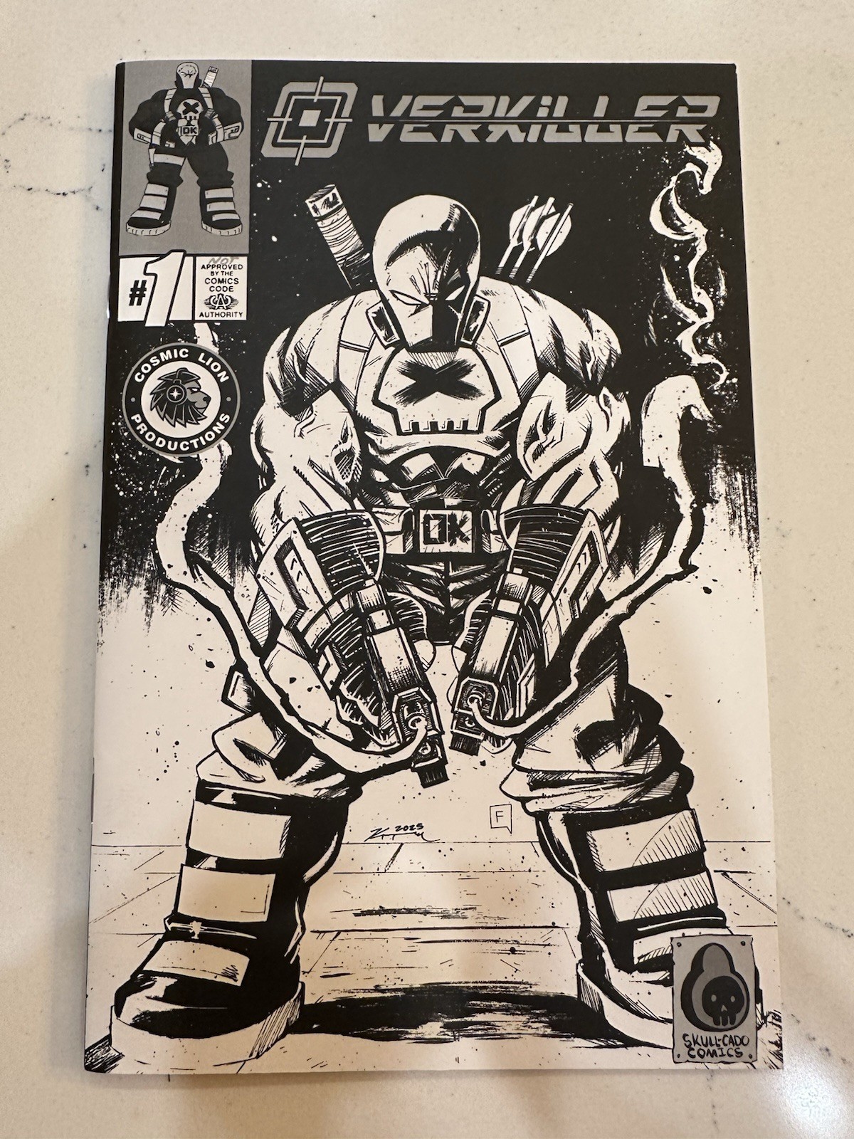 Overkiller #1 Black & White Variant - Kevin Tran Overkiller #1 Black & White Variant - Kevin Tran
