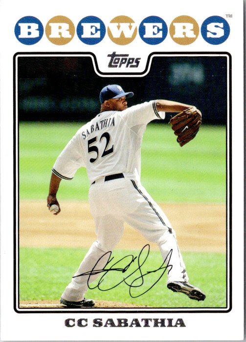 C.C. Sabathia Topps Update & Highlights Base 2008 UH300 NM