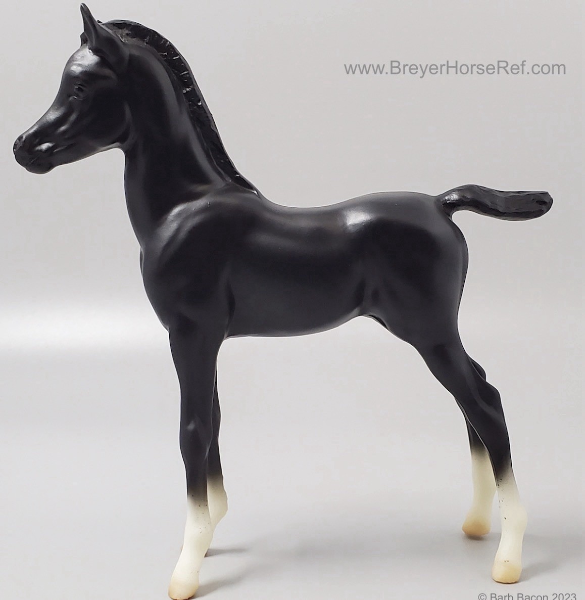 Retired Breyer Horse Proud Arabian Foal #767 Glossy Black Rare WT Socks 1999 EUC Retired Breyer Horse Proud Arabian Foal #767 Glossy Black Rare WT Socks 1999 EUC
