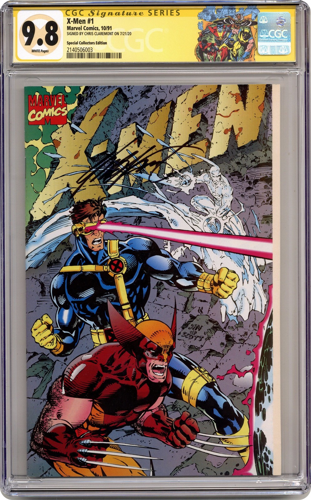 X-Men 1E CGC 9.8 SS Chris Claremont 1991 2140506003