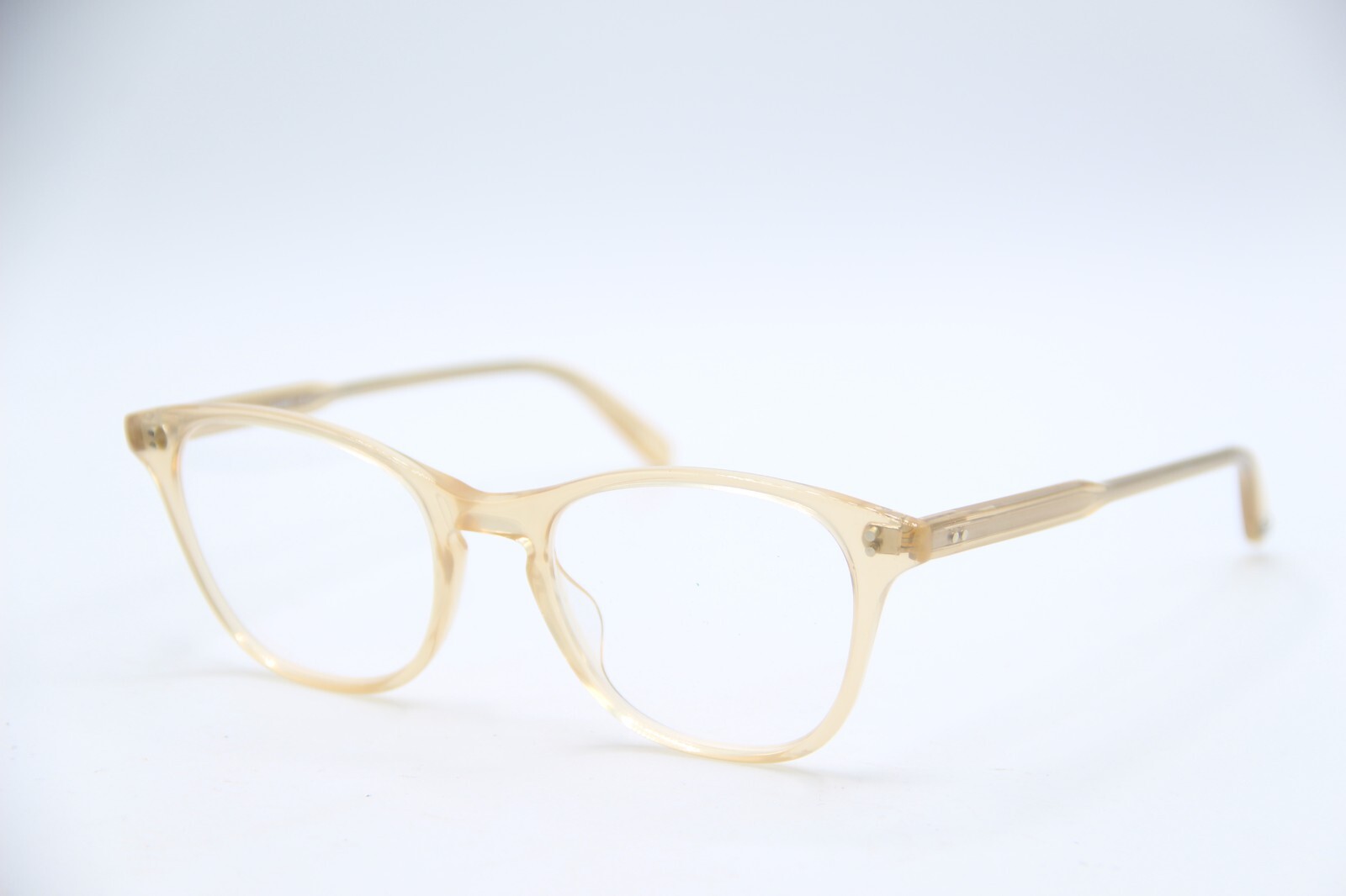 NEW GARRETT LEIGHT VIENNA B HONEY CLEAR GOLD AUTHENTIC FRAMES EYEGLASSES 48-20