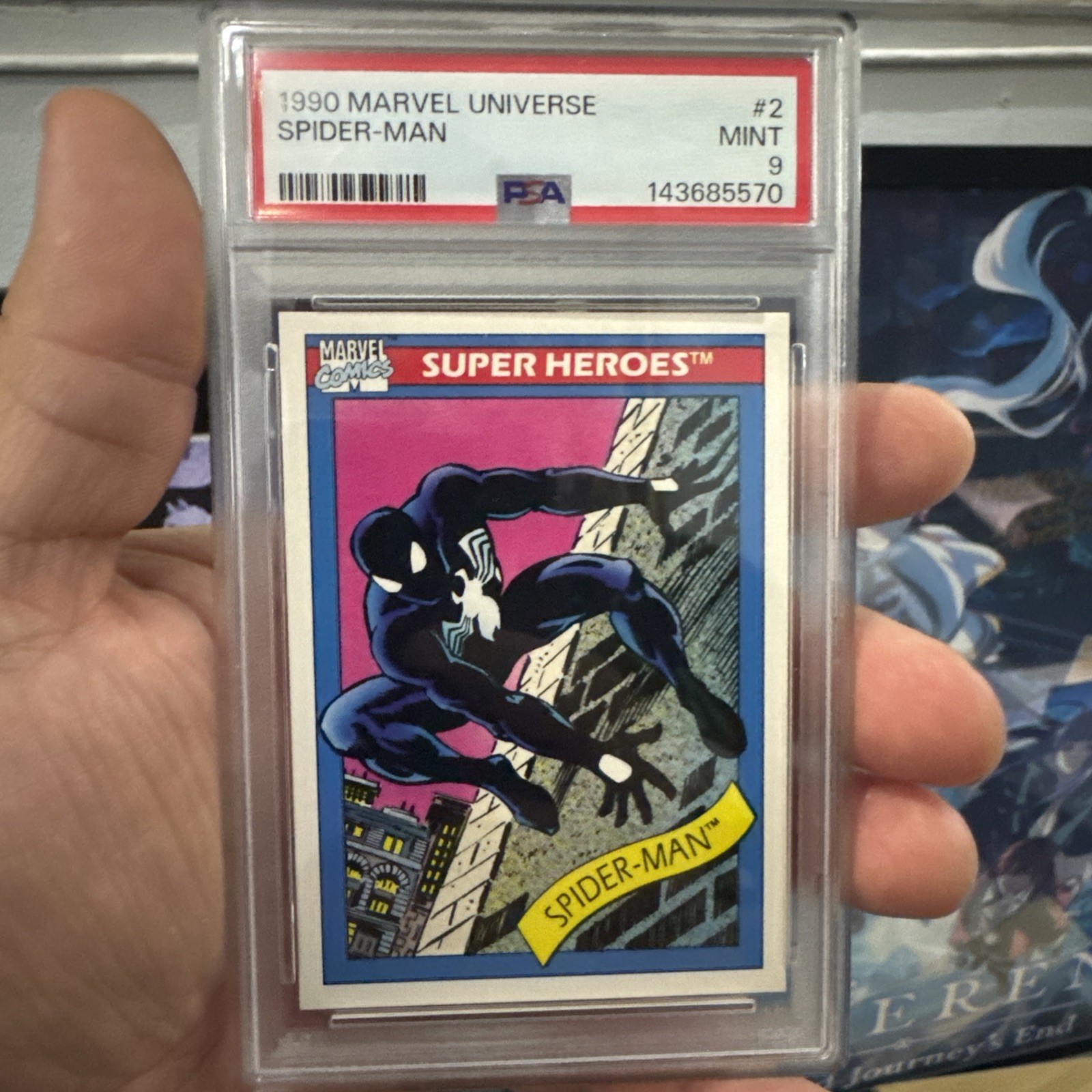 1990 Marvel Universe #2 Spider-Man - PSA 9 MINT - Black Suit🕷️ 🔥