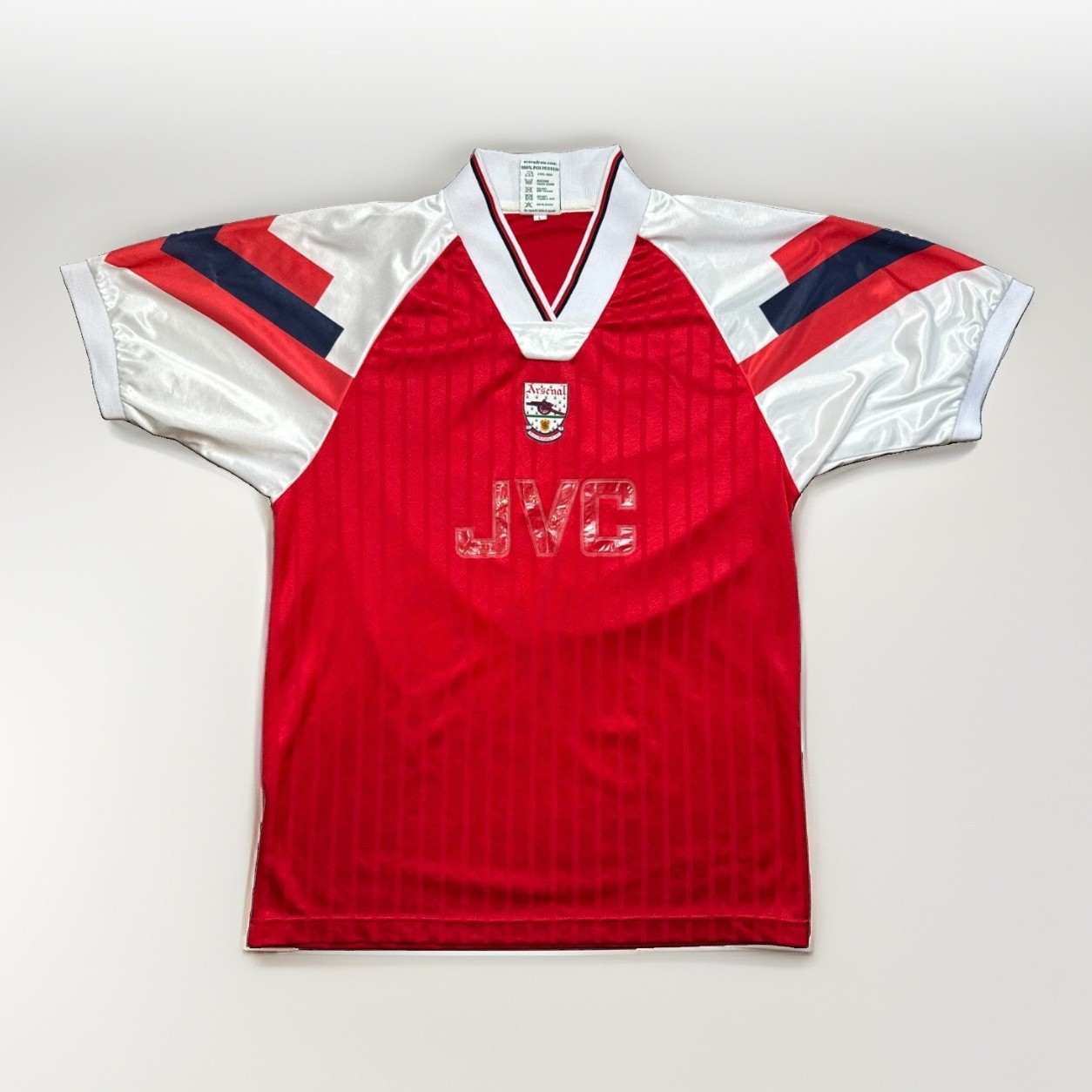 Wright Arsenal 1992/94 Home Score Draw Mens L Soccer Jersey Football Shirt