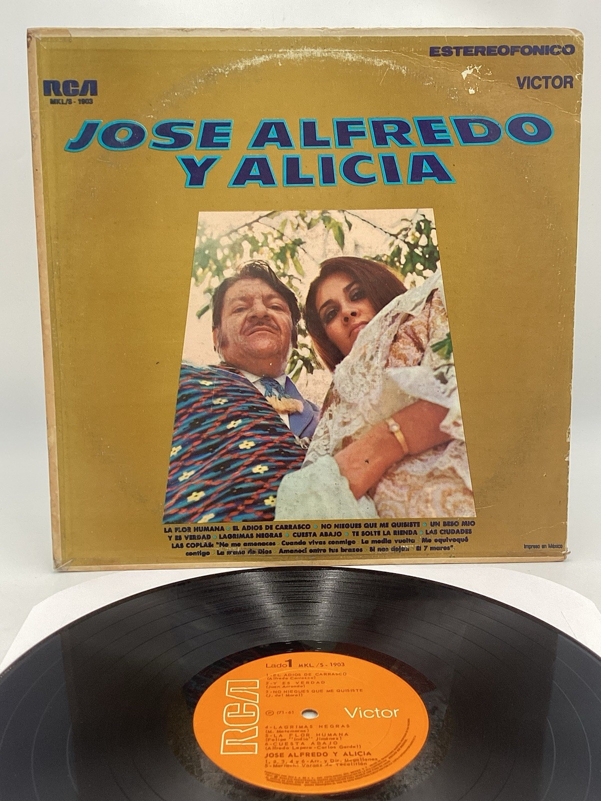 JOSE ALFREDO y ALICIA (71’ RCA VICTOR VINYL LP MEXICO) VG+/++