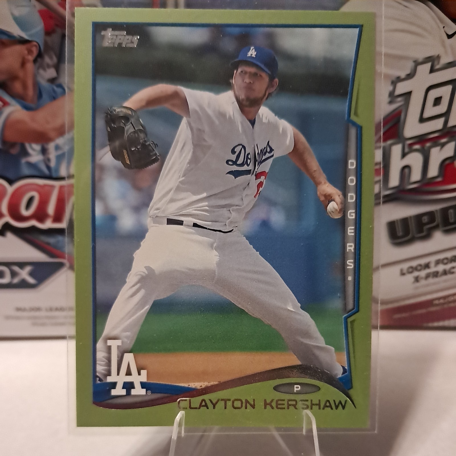2014 Topps - Baseball #400 Clayton Kershaw - Green Boarder  Los Angeles Dodgers 