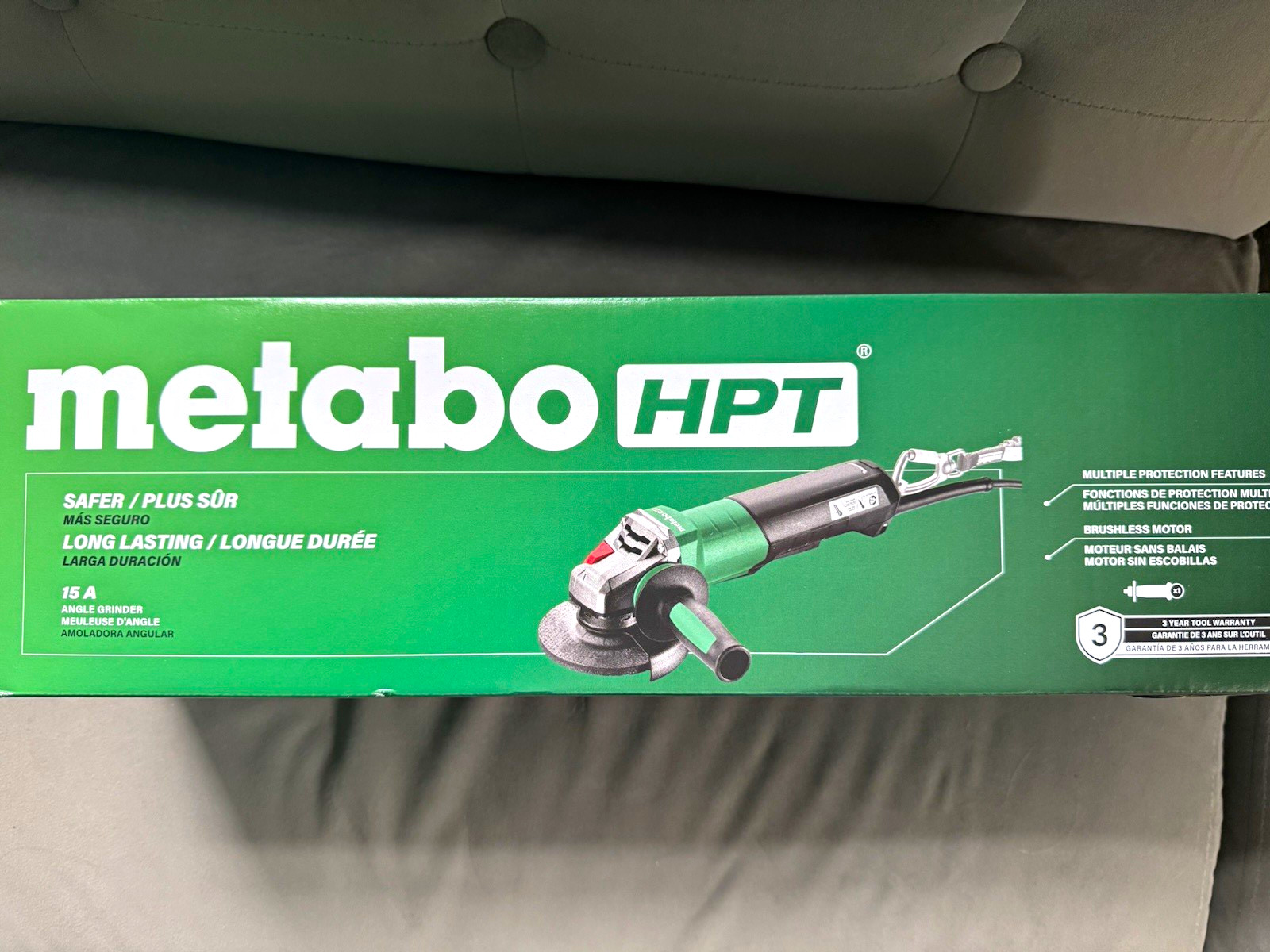 Metabo HPT WEPBA 20-150 Quick DS BL 15A 120V Corded Angle Grinder