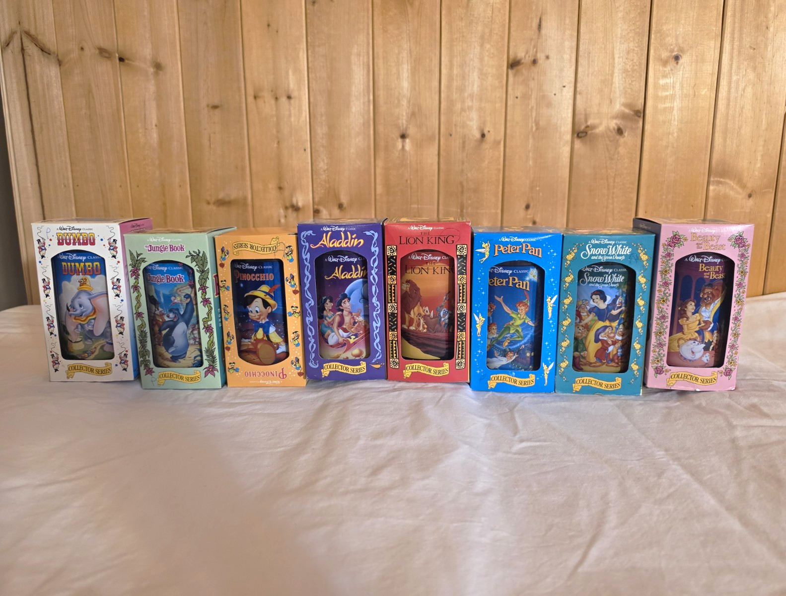 1994-95 Burger King Disney Collector Glasses Complete 12 Pc Set NOS Mint