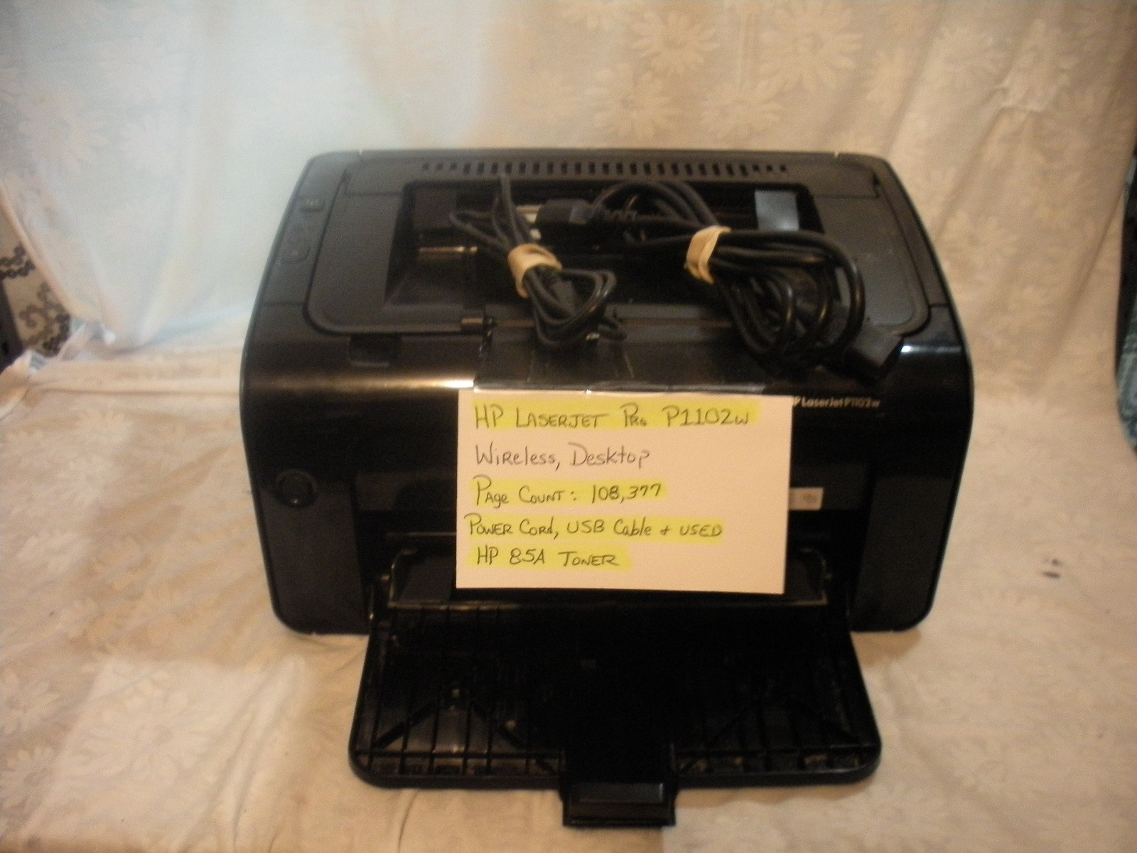 HP Laserjet Pro P1102w Wireless printer Pg Count 108,377 FREIGHT PAID HP Laserjet Pro P1102w Wireless printer Pg Count 108,377 FREIGHT PAID