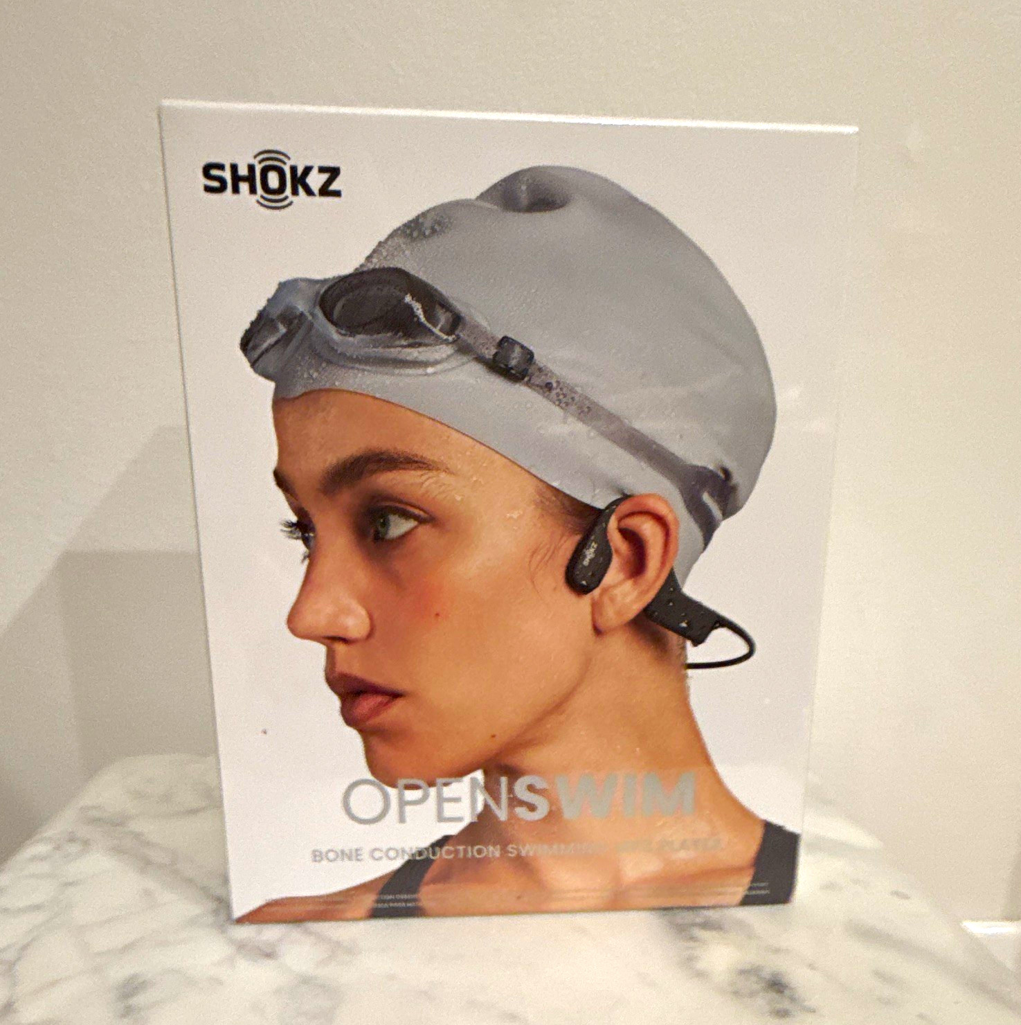 Shokz OpenSwim - BRAND NEW - Bone Conduction Swimming Headphones - Black
