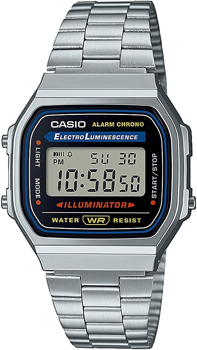 Casio A168W-1, Classic Digital Watch, Chronograph, Alarm, Day/Date, Illuminator Casio A168W-1, Classic Digital Watch, Chronograph, Alarm, Day/Date, Illuminator