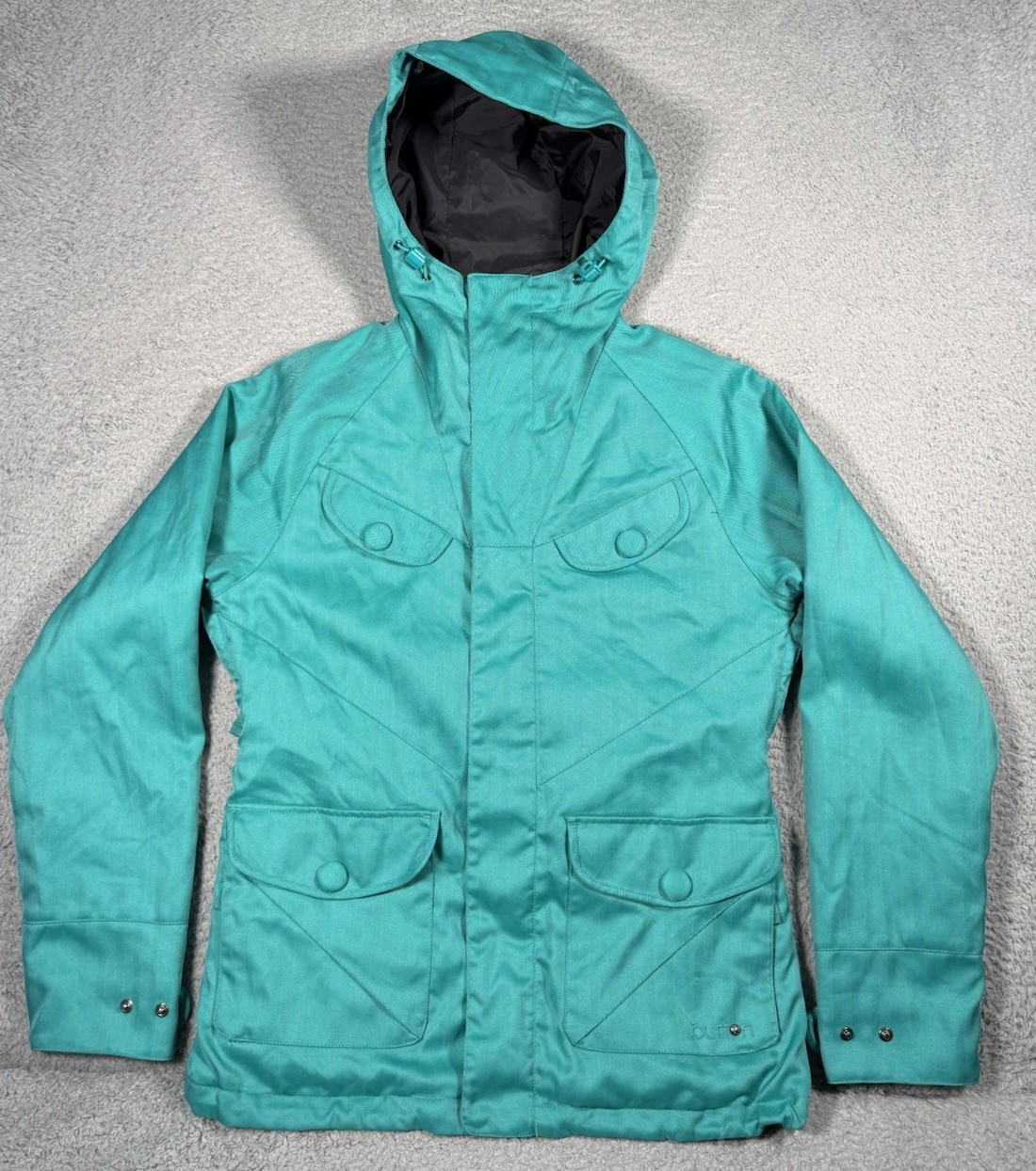 Burton DRYRIDE Teal Document Jacket Womens Medium Teal Ski/Snowboarding Full Zip