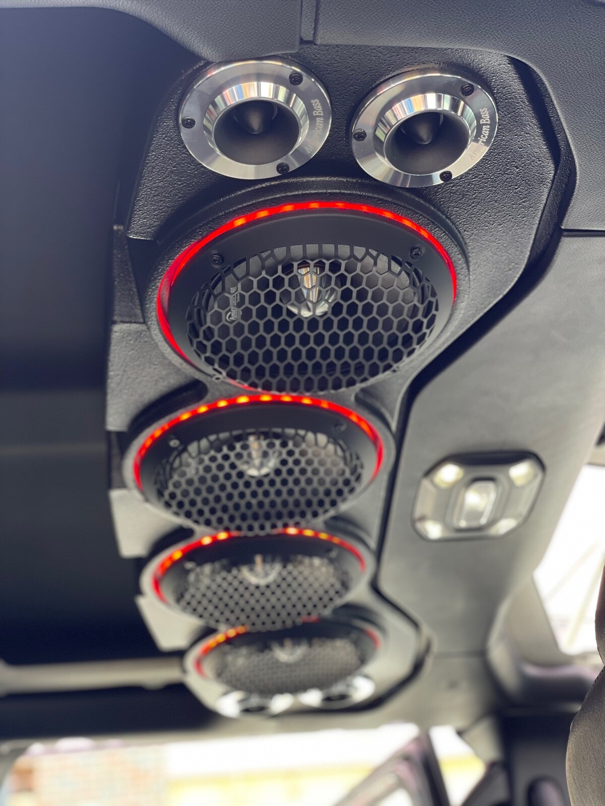 JL & JT American SoundBar Jeep Overhead Audio Empty Enclosure JL & JT American SoundBar Jeep Overhead Audio Empty Enclosure