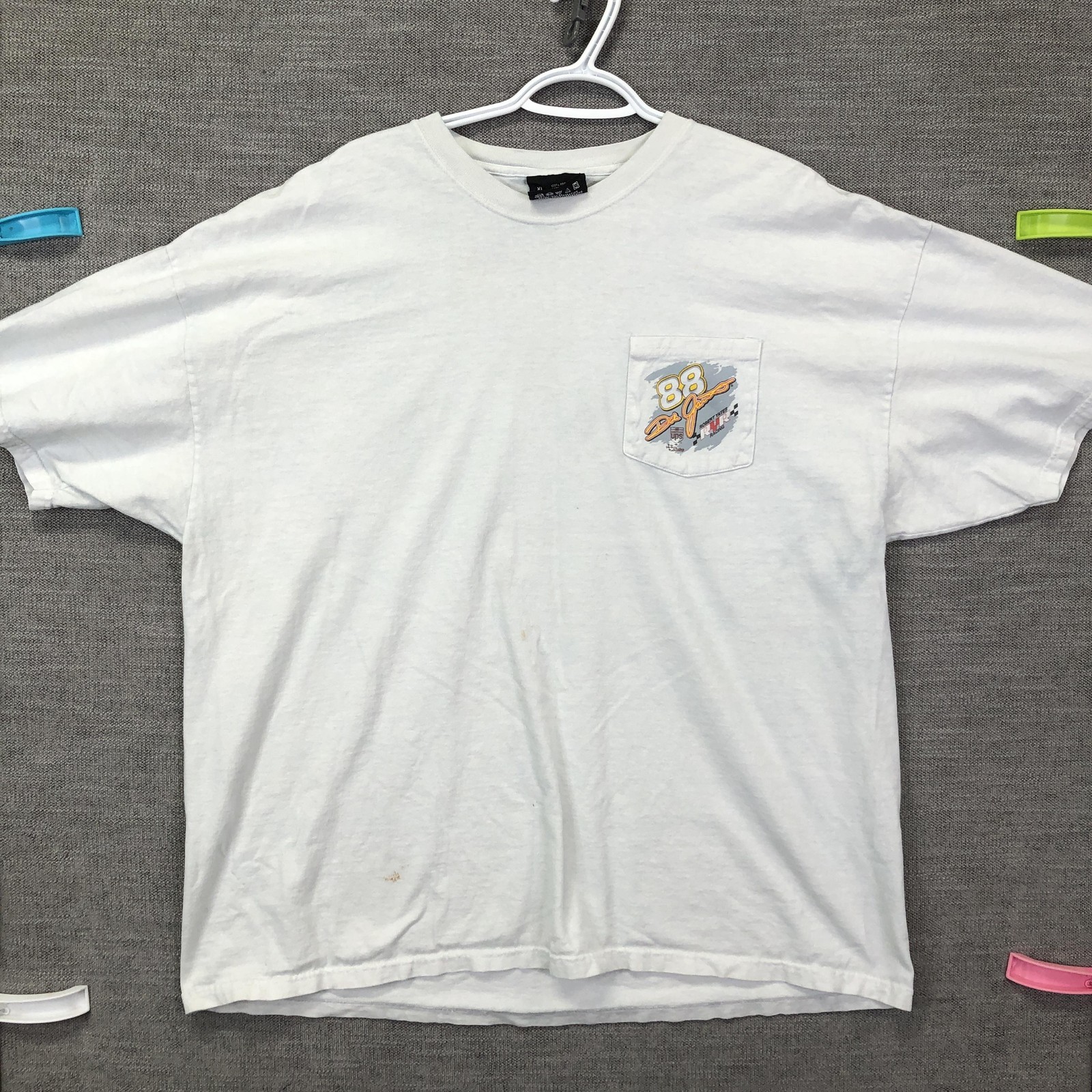 Vintage Dale Jarrett 88 UPS Shirt Mens XL White NASCAR Racing Smooth Handling