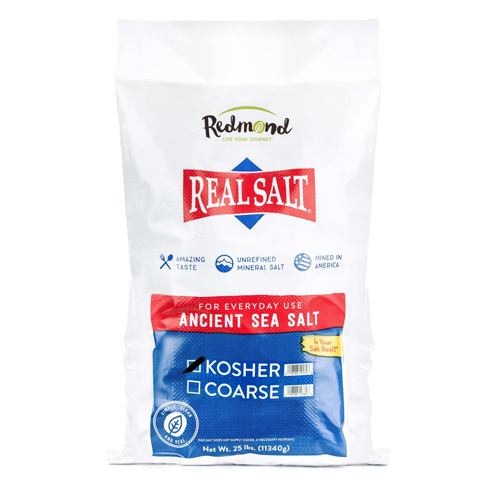 Redmond Real Sea Salt - Natural Unrefined Gluten Free 400 Ounce (Pack of 1)