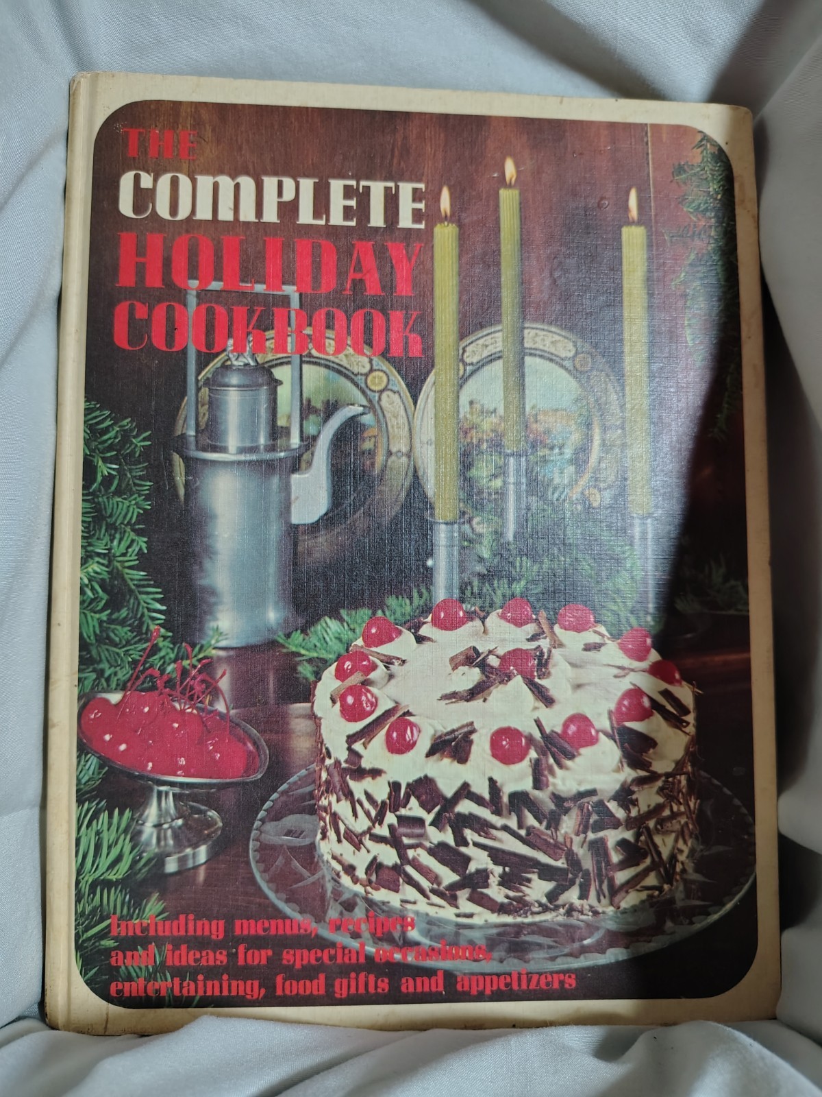 Vintage 1969 Holiday Cookbook Hardcover Book Retro Cottagecore Country Recipes