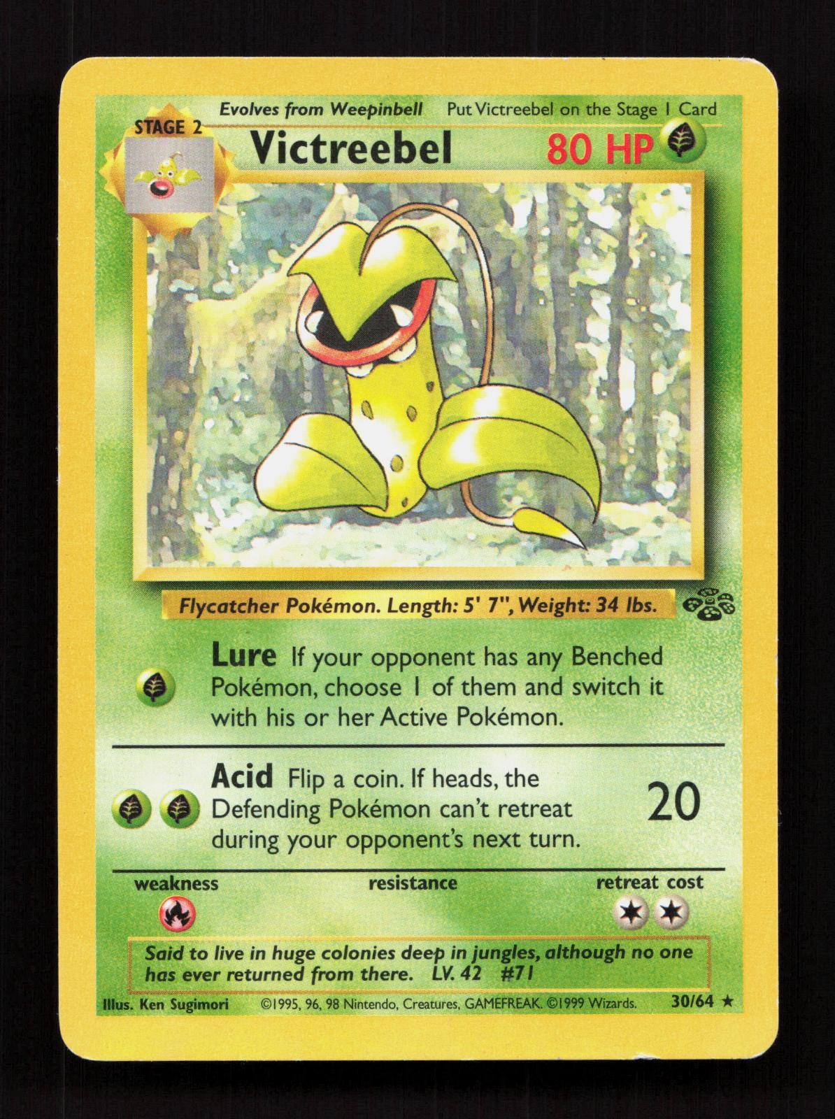 Victreebel 30/64 Jungle Rare Pokemon Unlimited MP