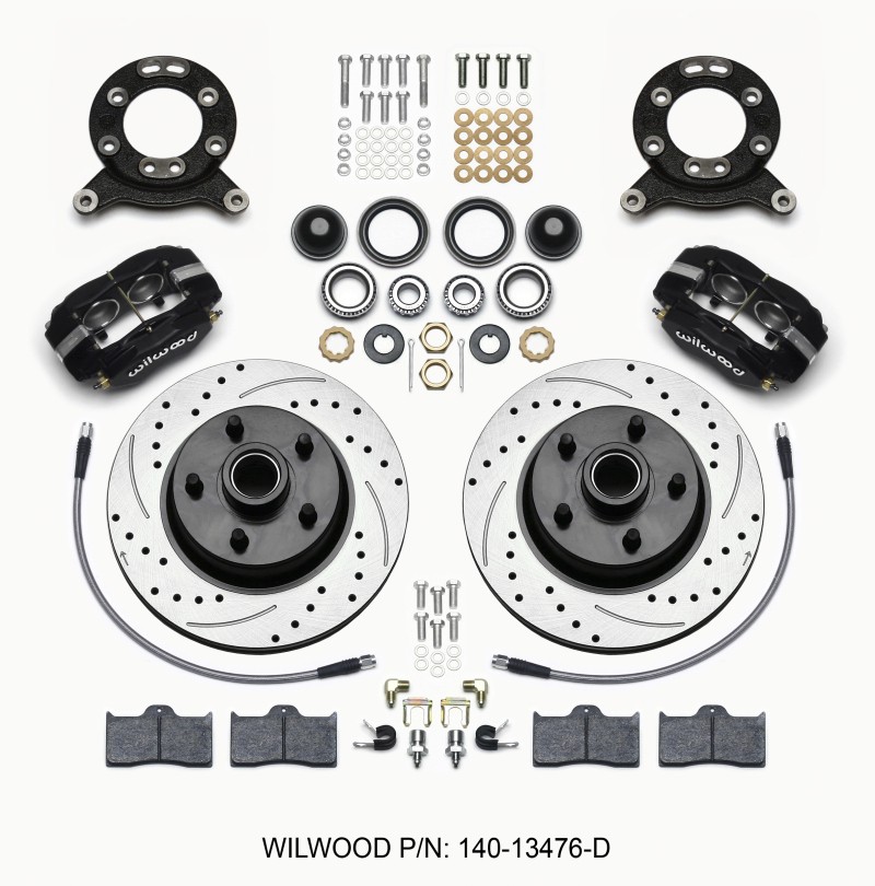 Wilwood Forged Dynalite-M Front Disc Brake Kit for 1965-1969 Ford Mustangs Wilwood Forged Dynalite-M Front Disc Brake Kit for 1965-1969 Ford Mustangs