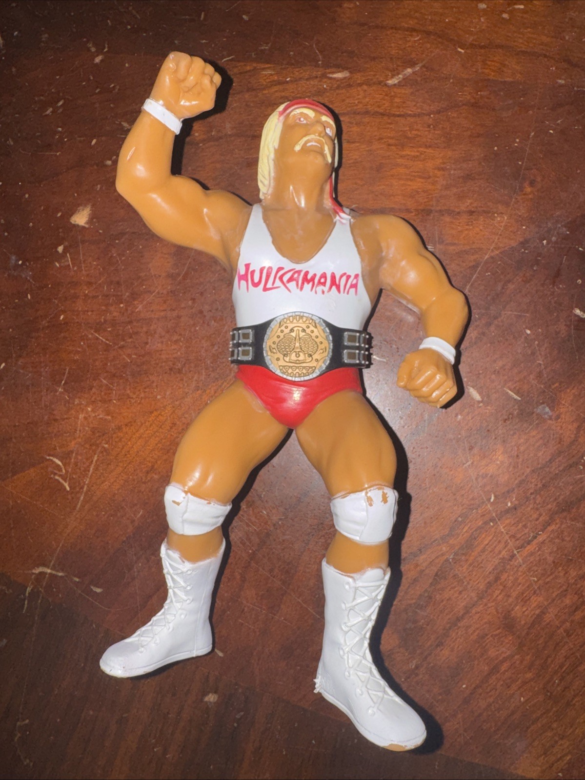 Red And White Hulkamania LJN Collector Condition With Heavyweight Belt Red And White Hulkamania LJN Collector Condition With Heavyweight Belt